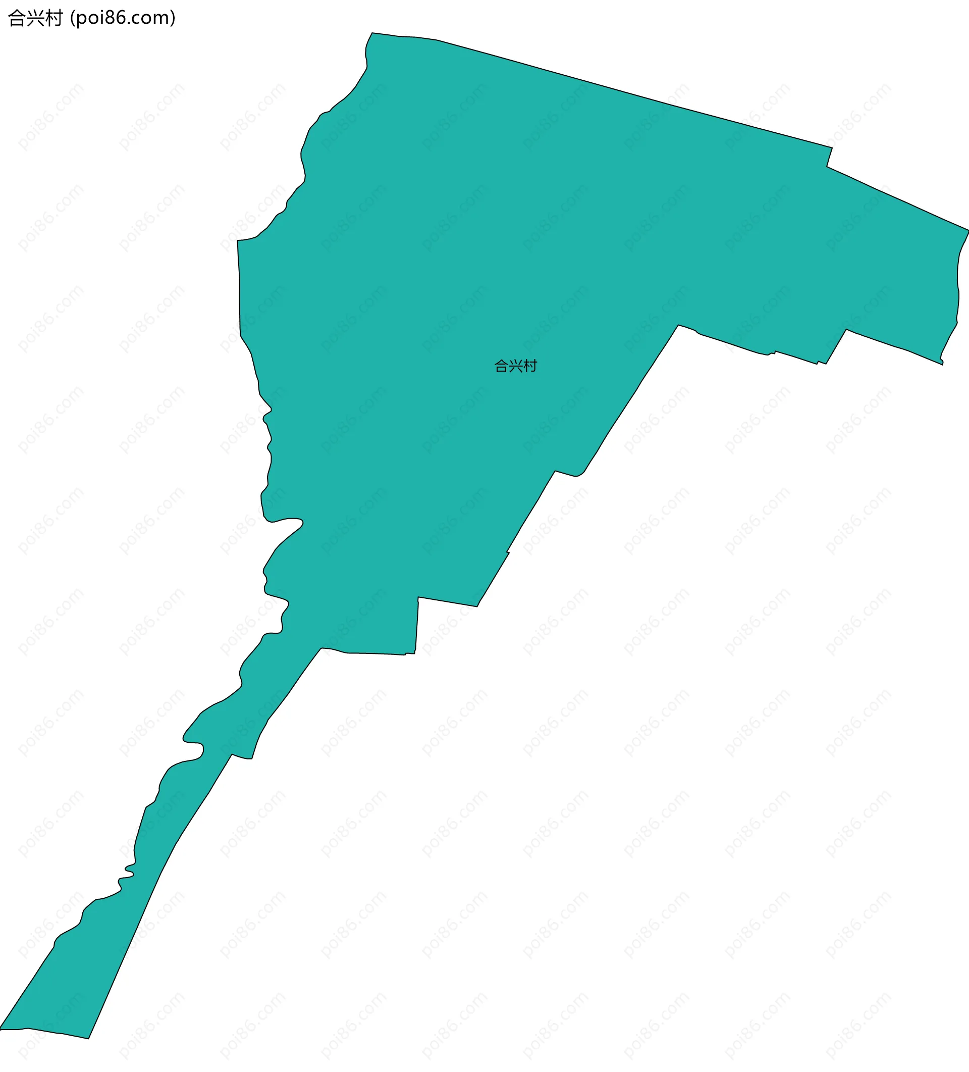 合兴村边界地图