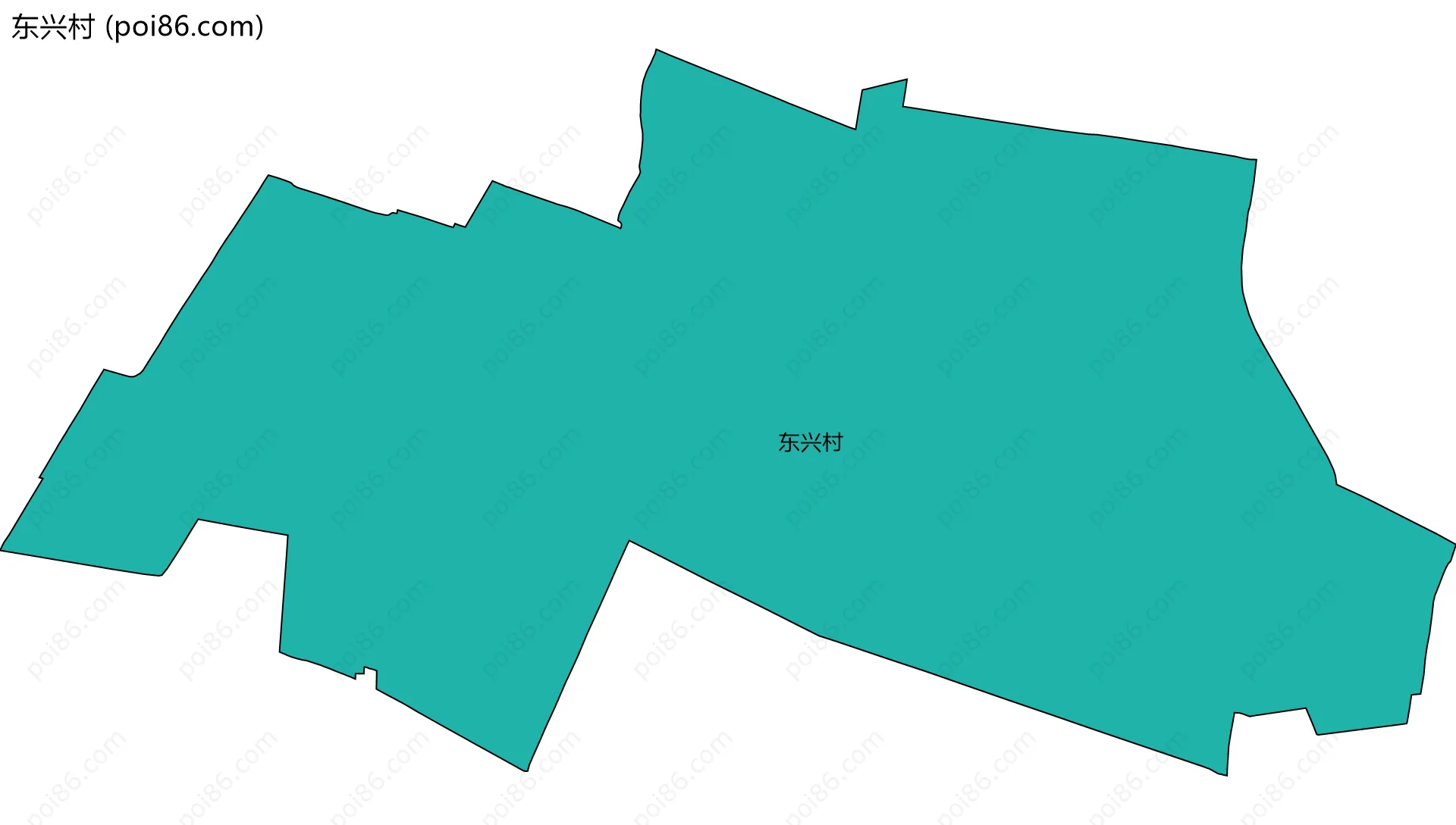 东兴村边界地图
