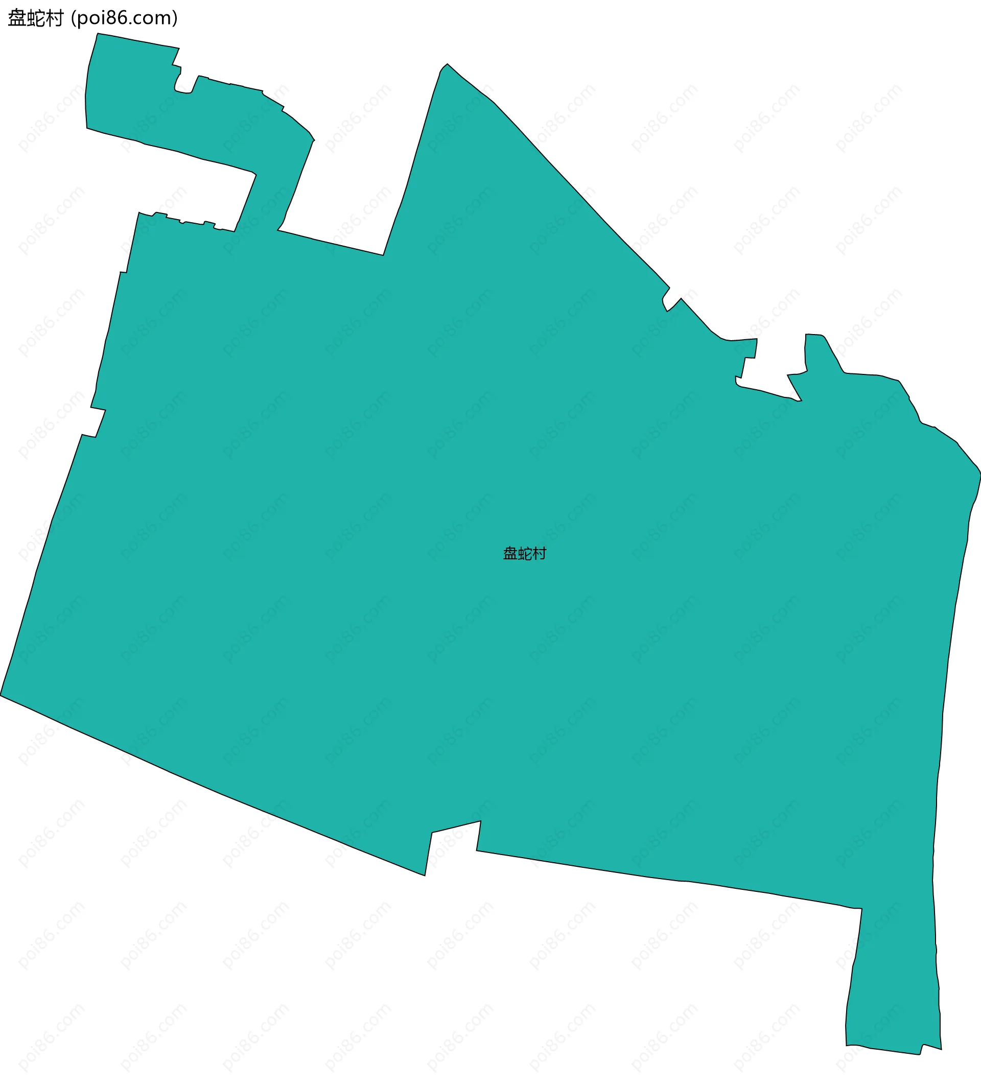 盘蛇村边界地图
