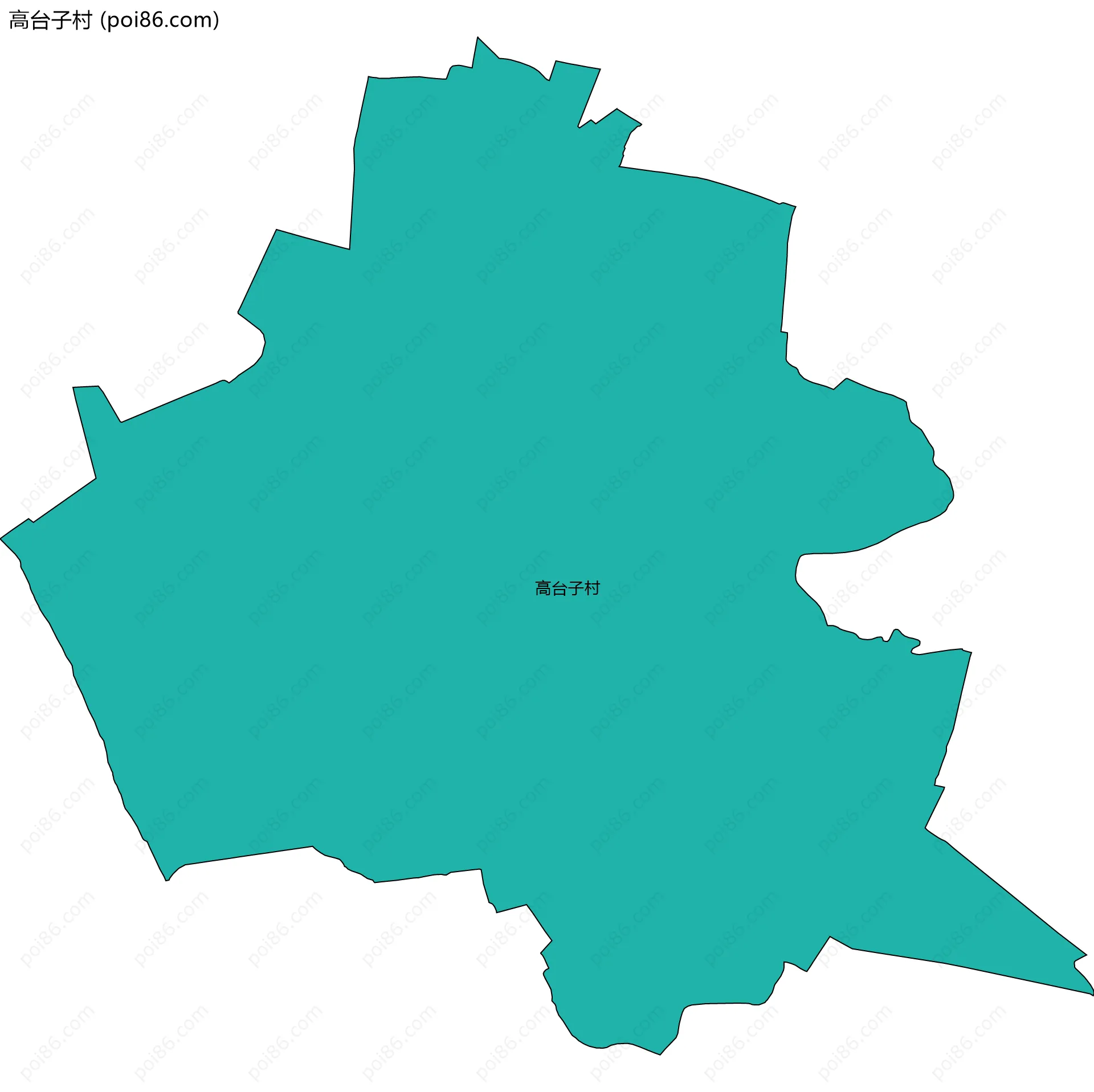 高台子村边界地图