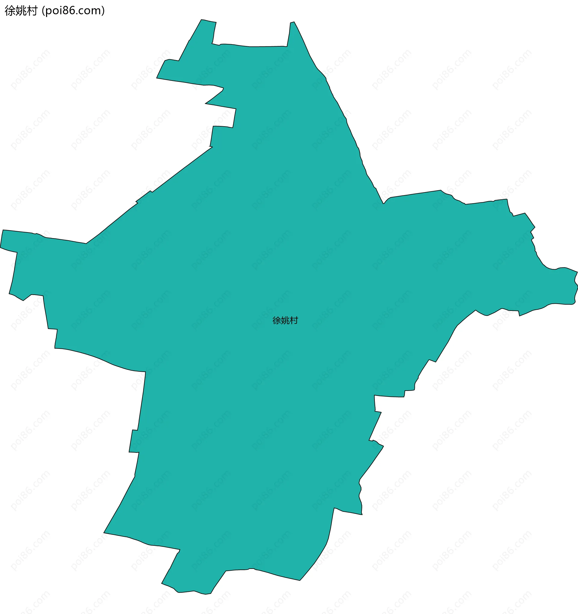 徐姚村边界地图