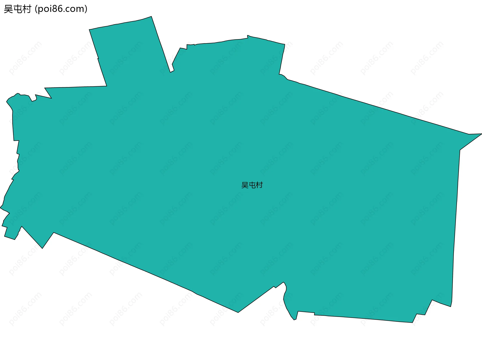 吴屯村边界地图
