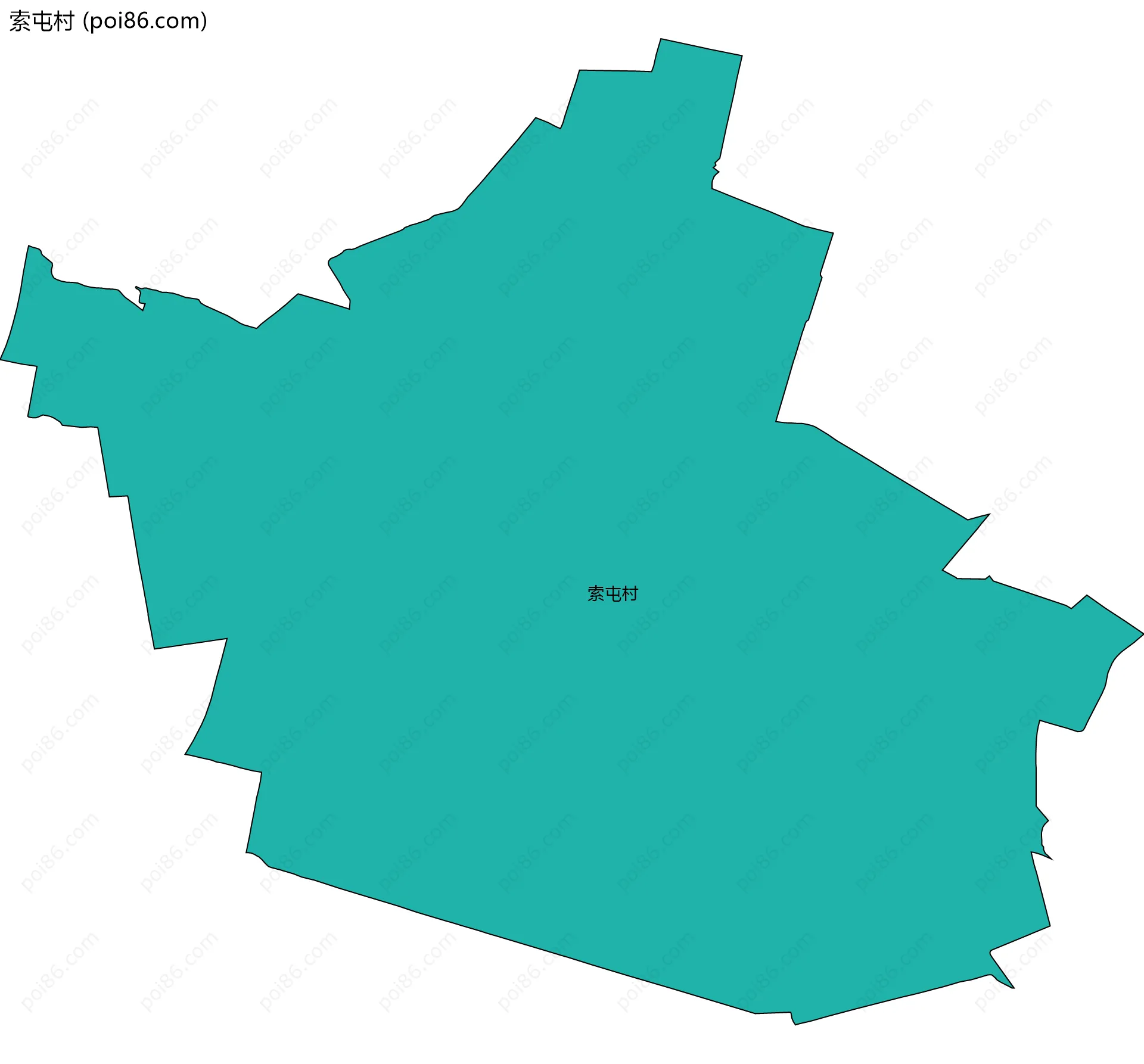 索屯村边界地图