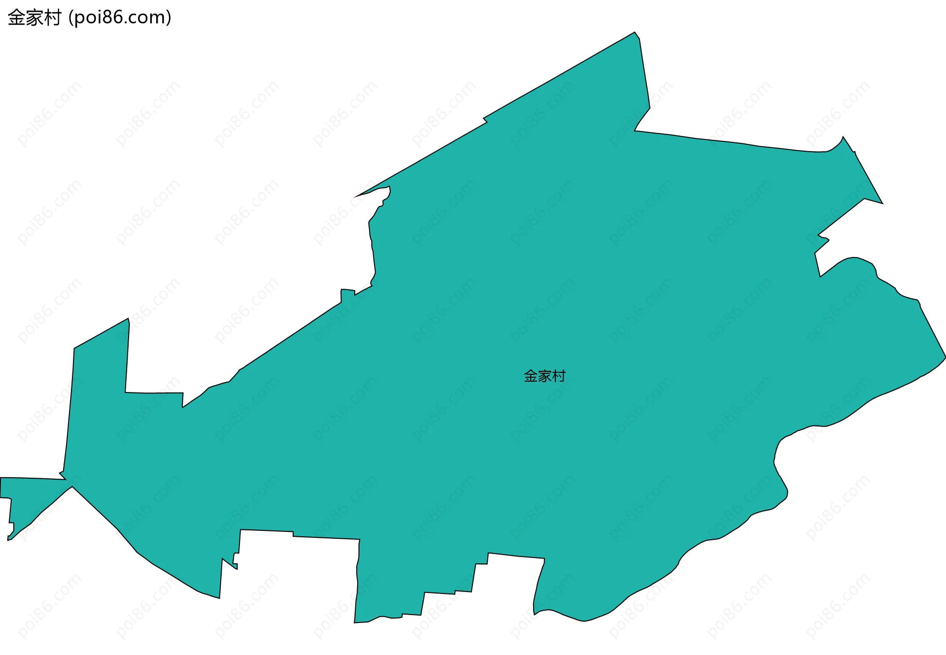 金家村边界地图