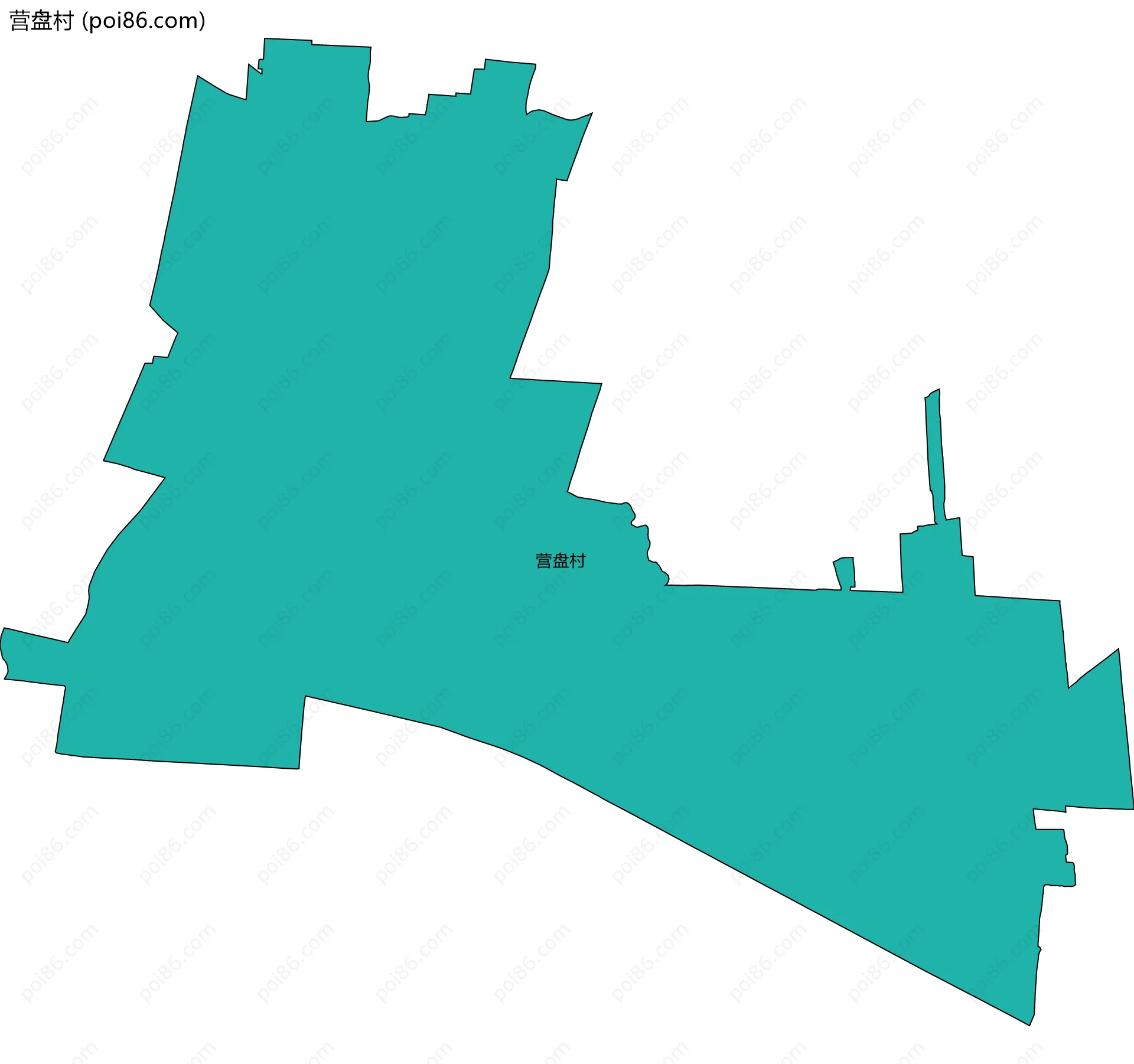 营盘村边界地图