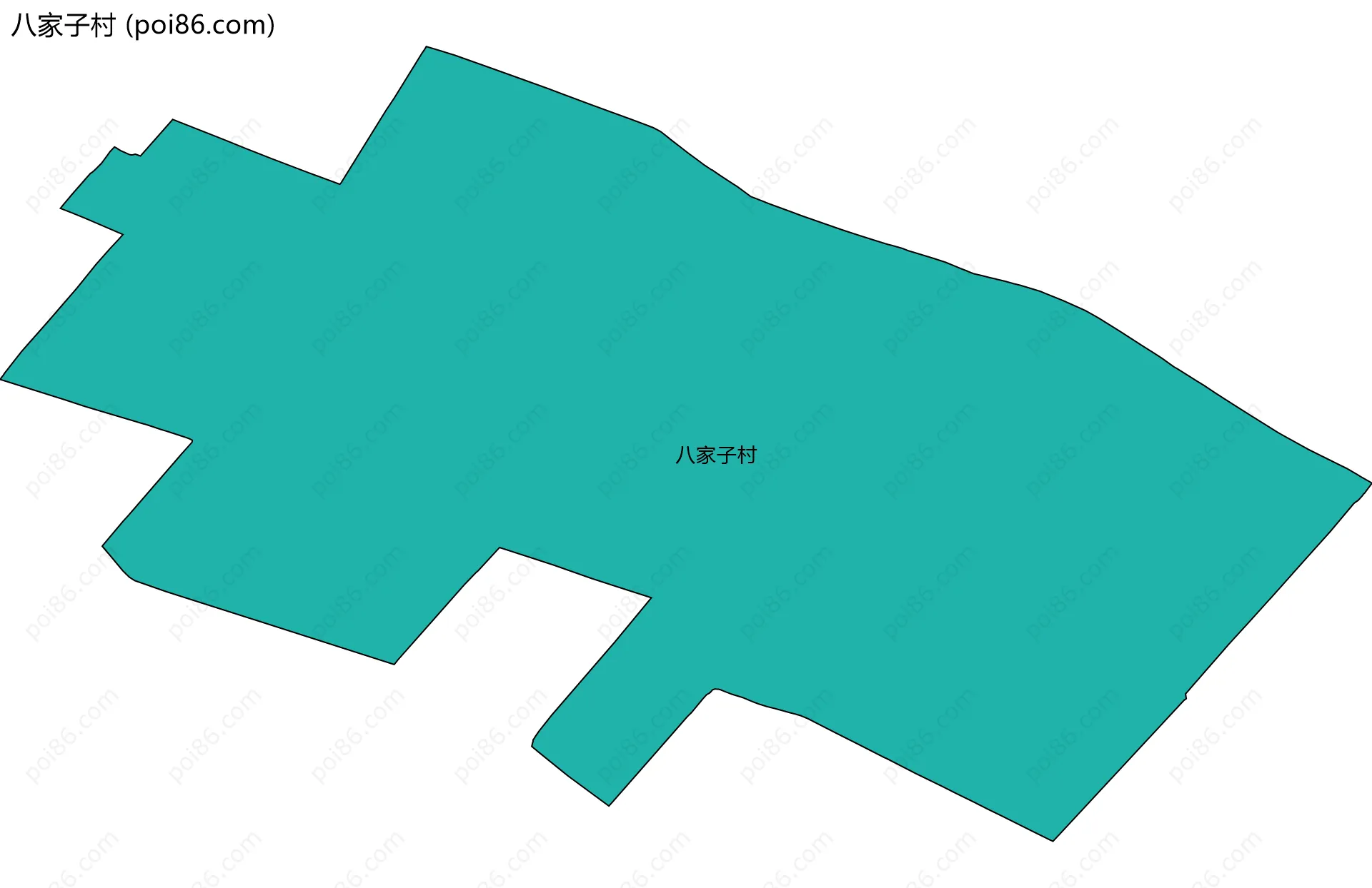 八家子村边界地图