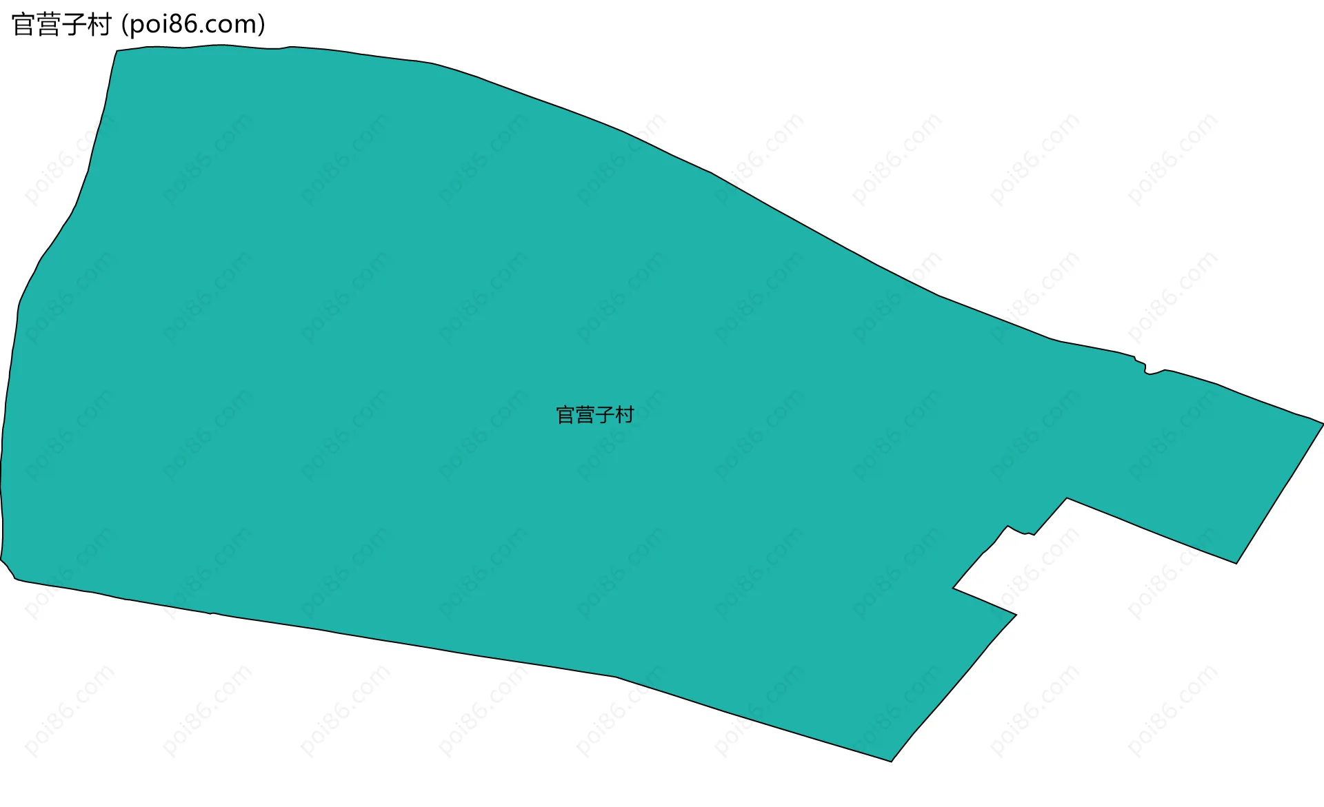 官营子村边界地图