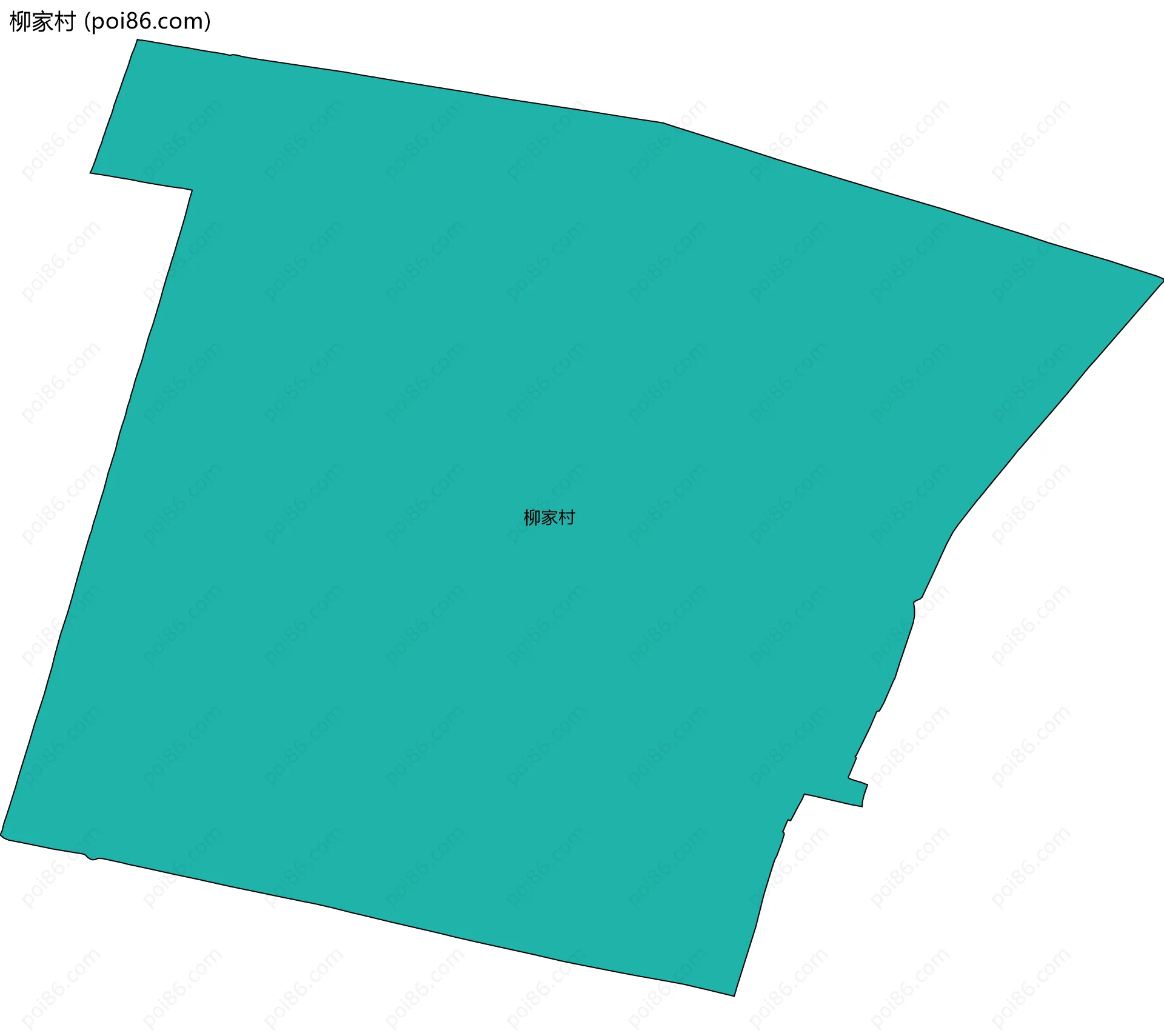 柳家村边界地图