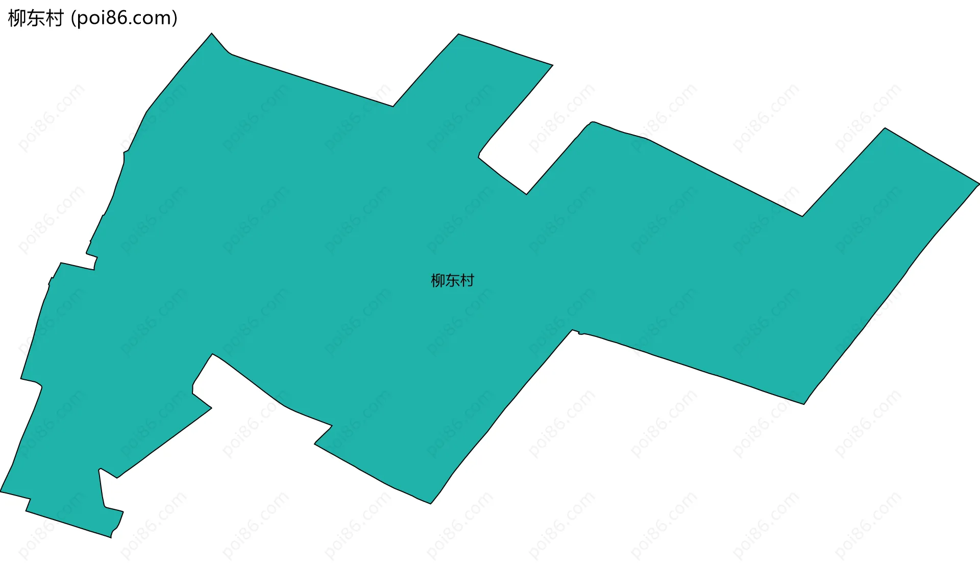 柳东村边界地图