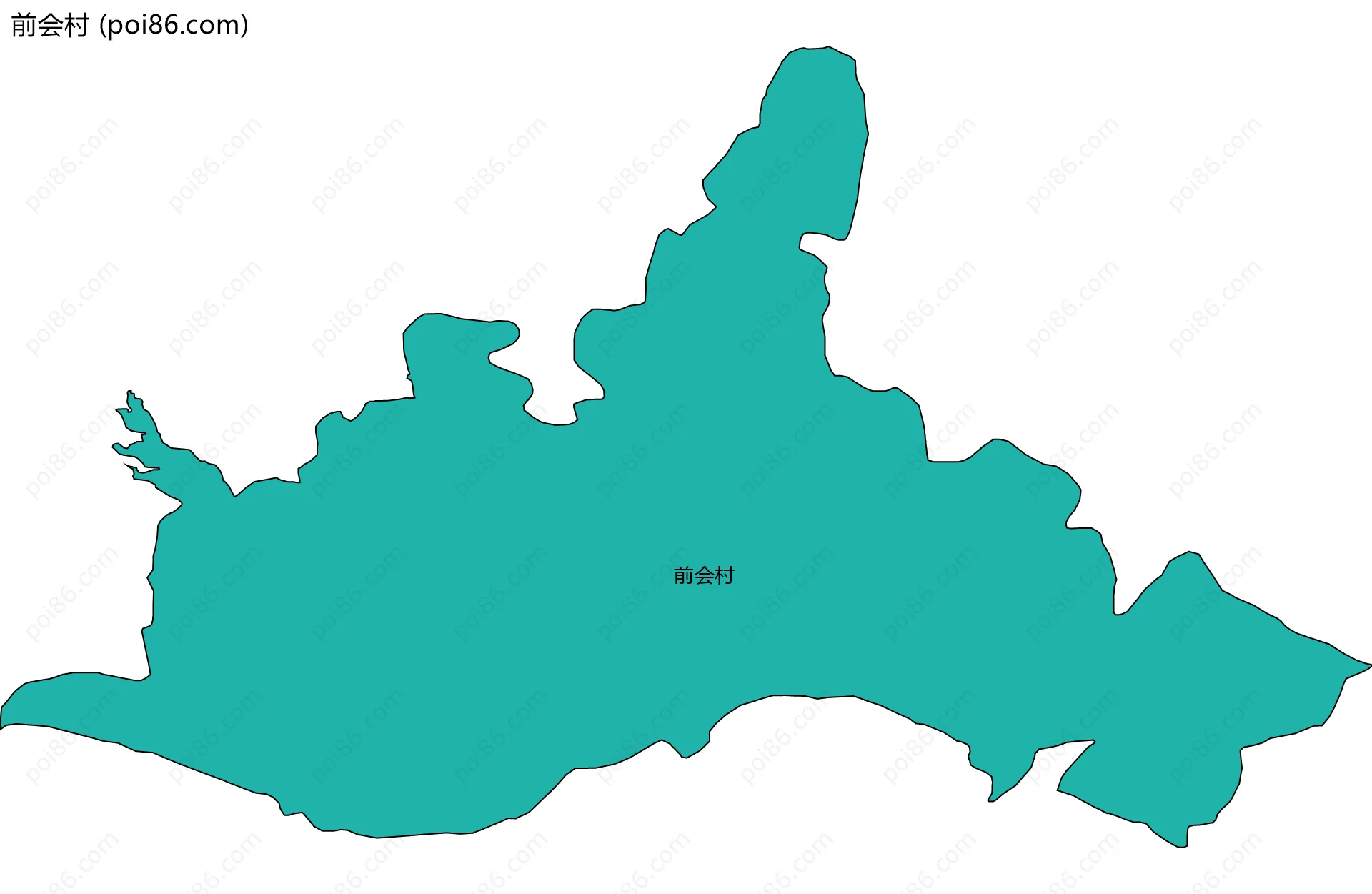 前会村边界地图