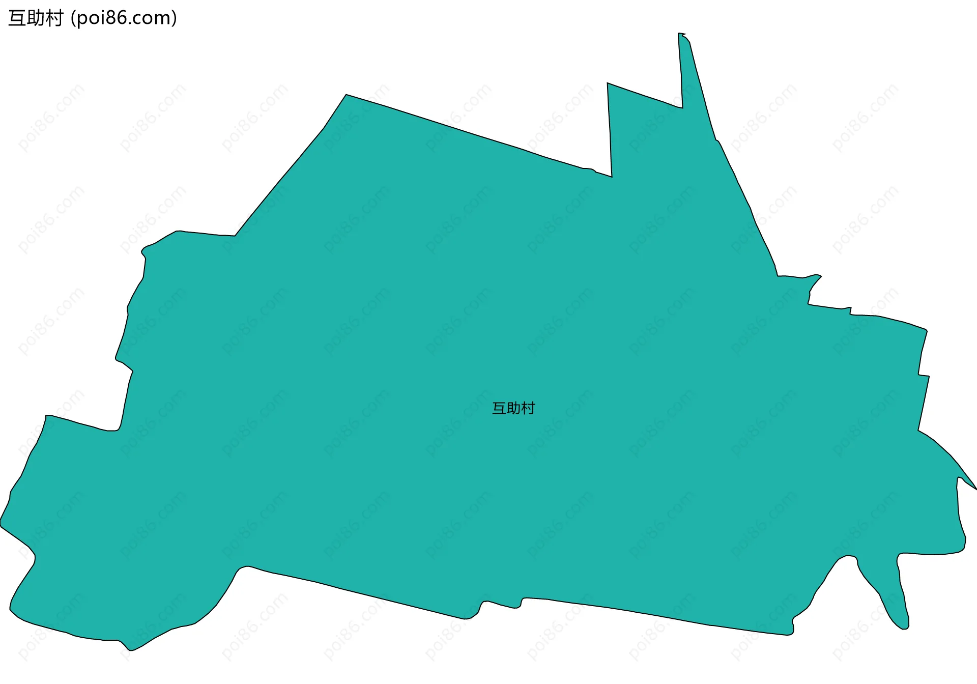 互助村边界地图