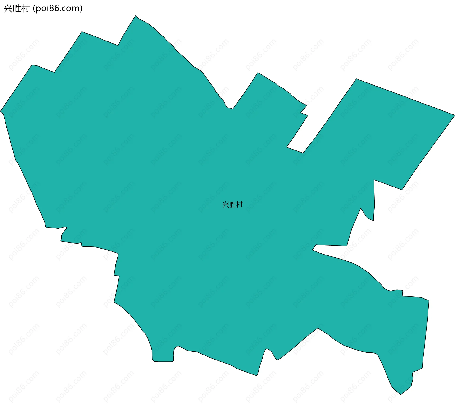 兴胜村边界地图