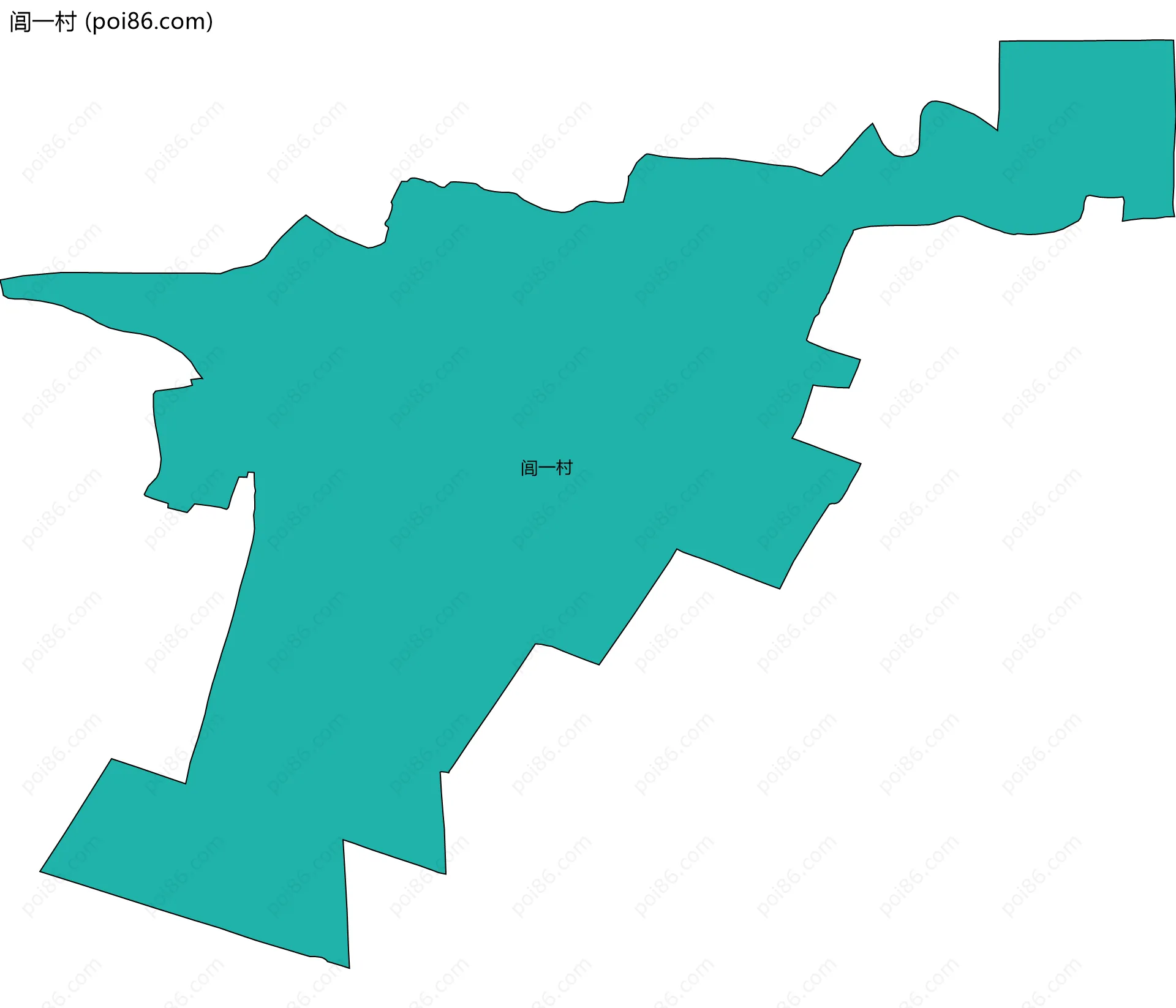 闾一村边界地图