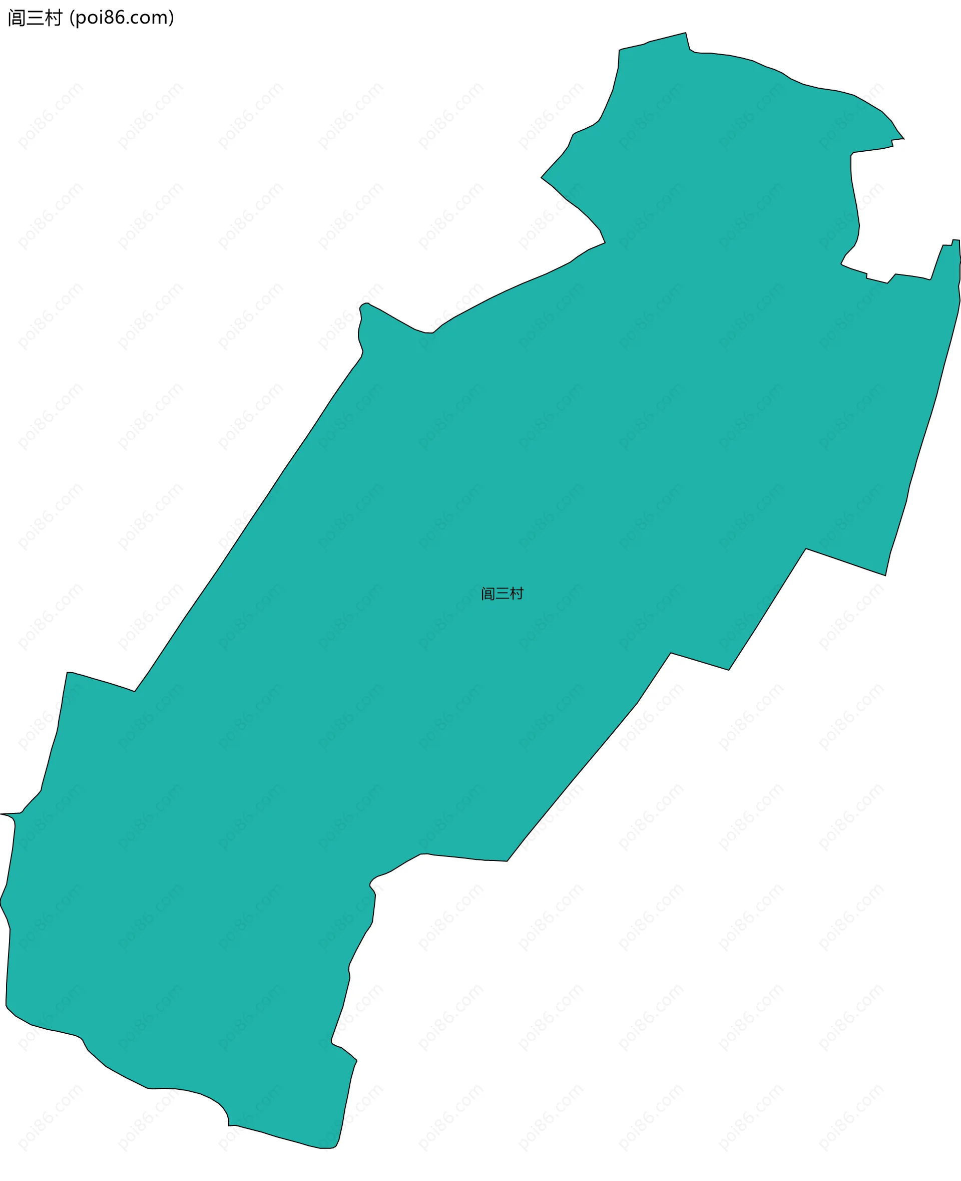 闾三村边界地图