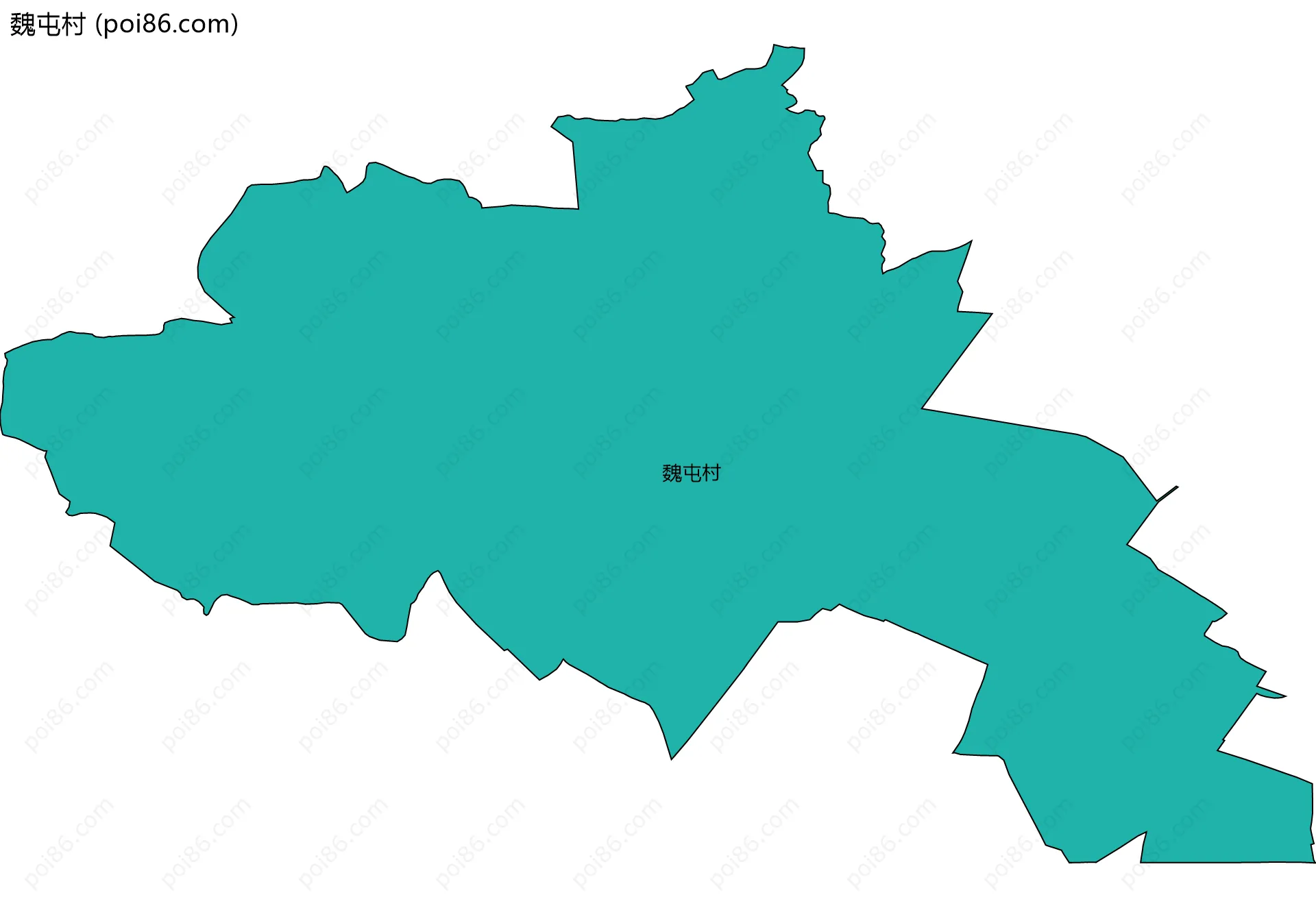 魏屯村边界地图