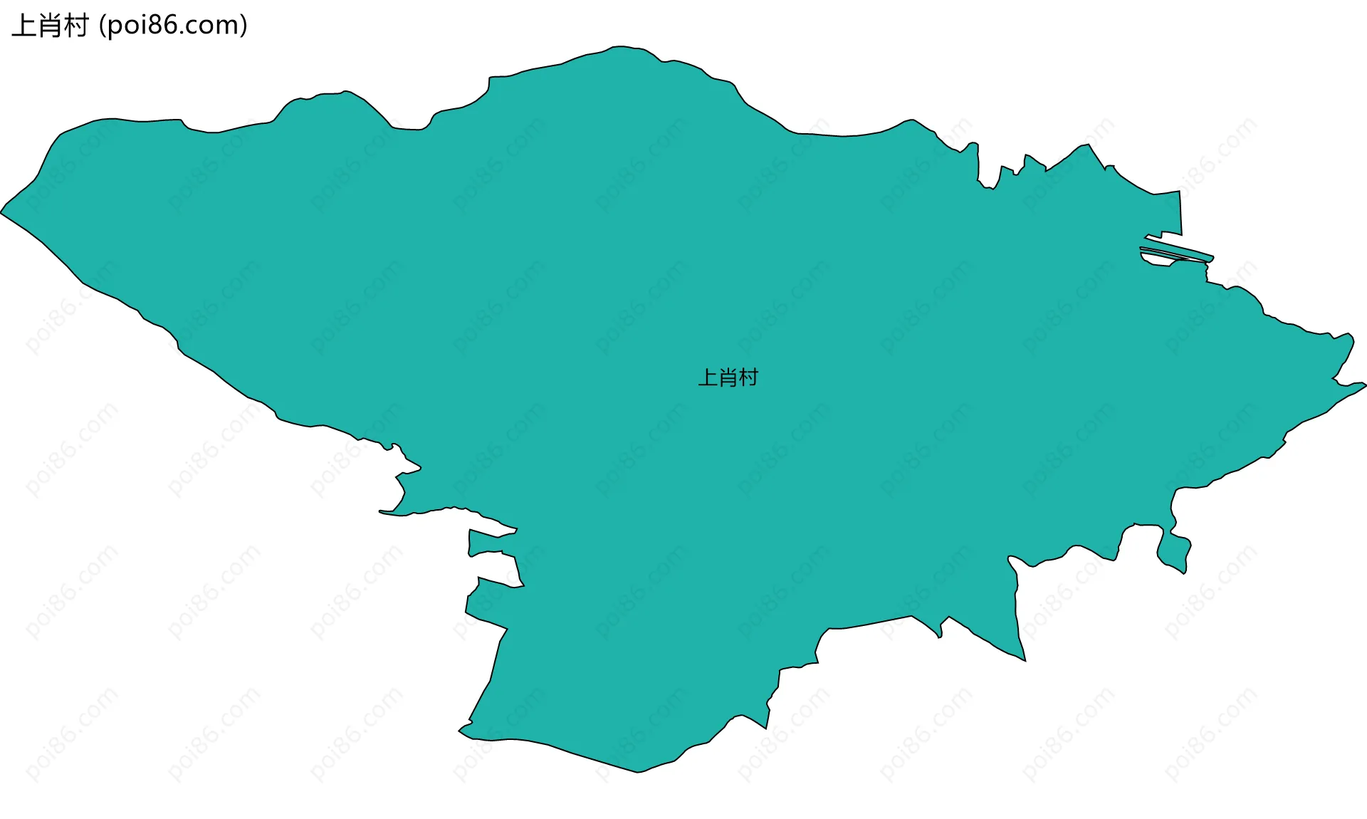 上肖村边界地图
