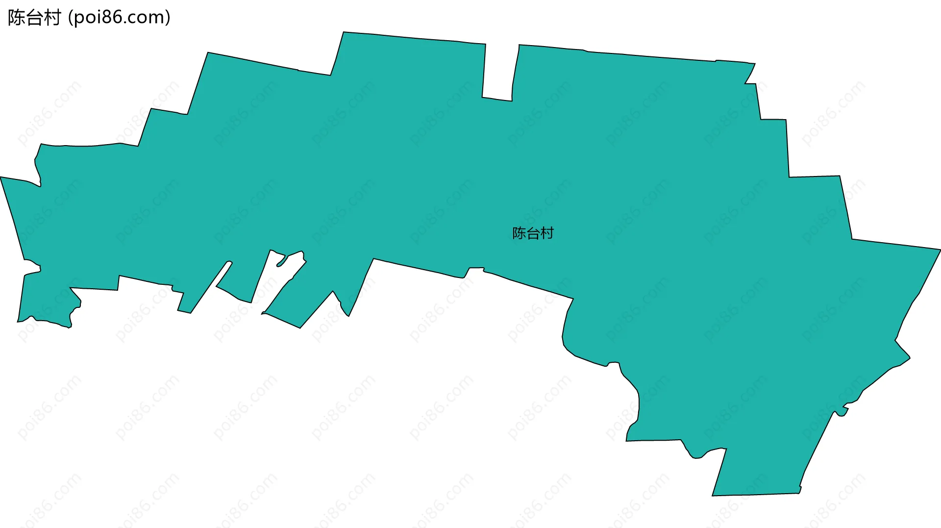 陈台村边界地图