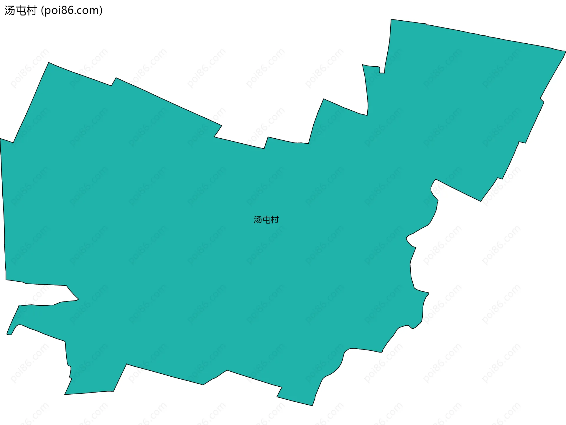 汤屯村边界地图