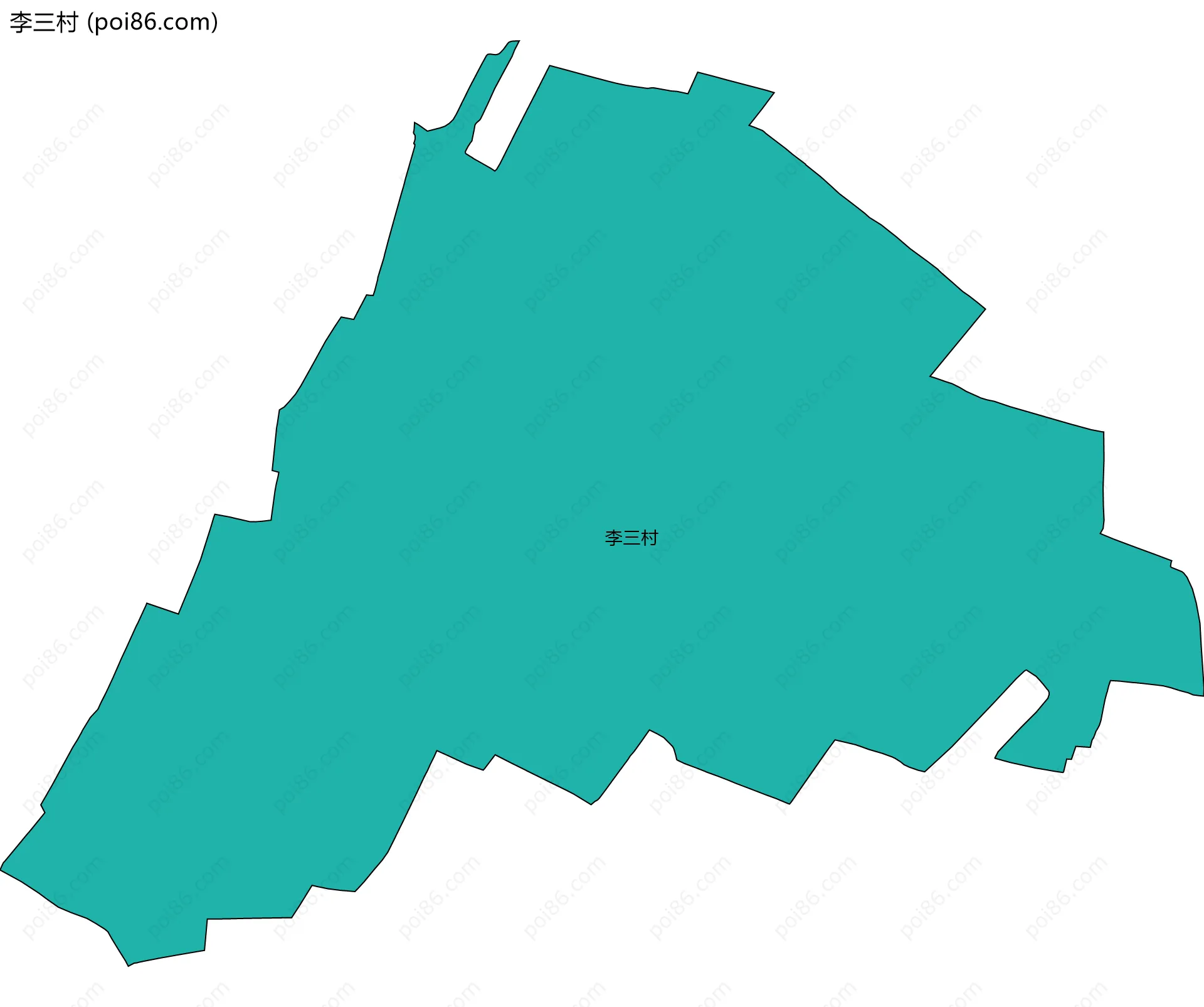 李三村边界地图