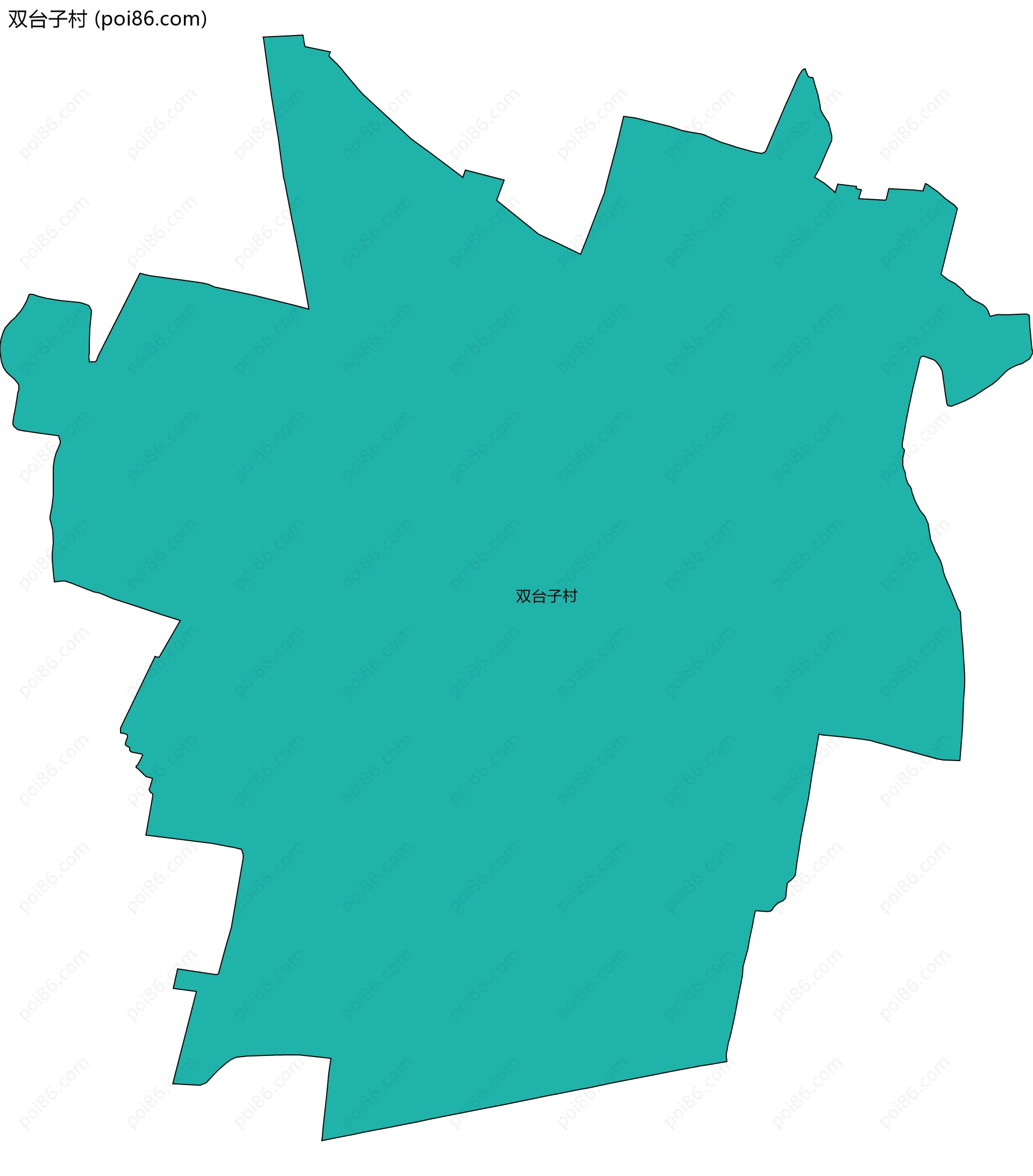 双台子村边界地图