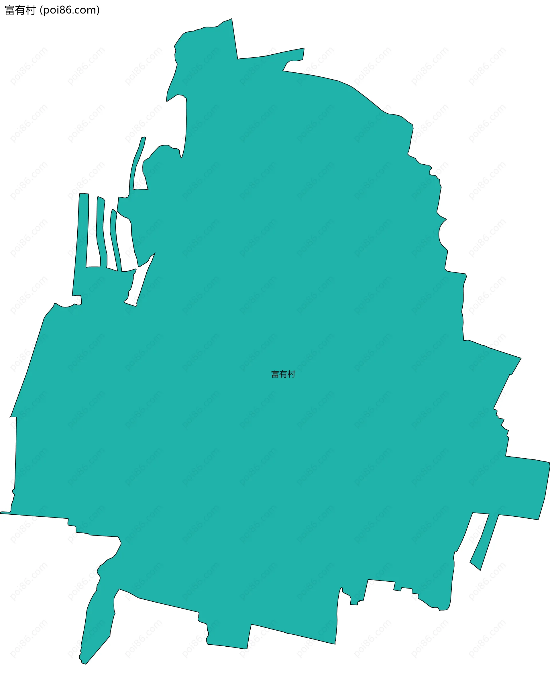 富有村边界地图