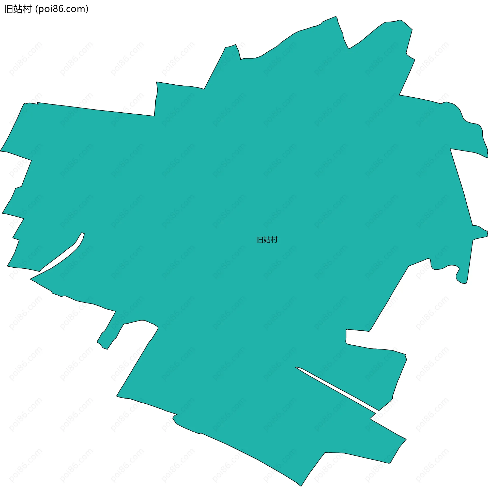 旧站村边界地图