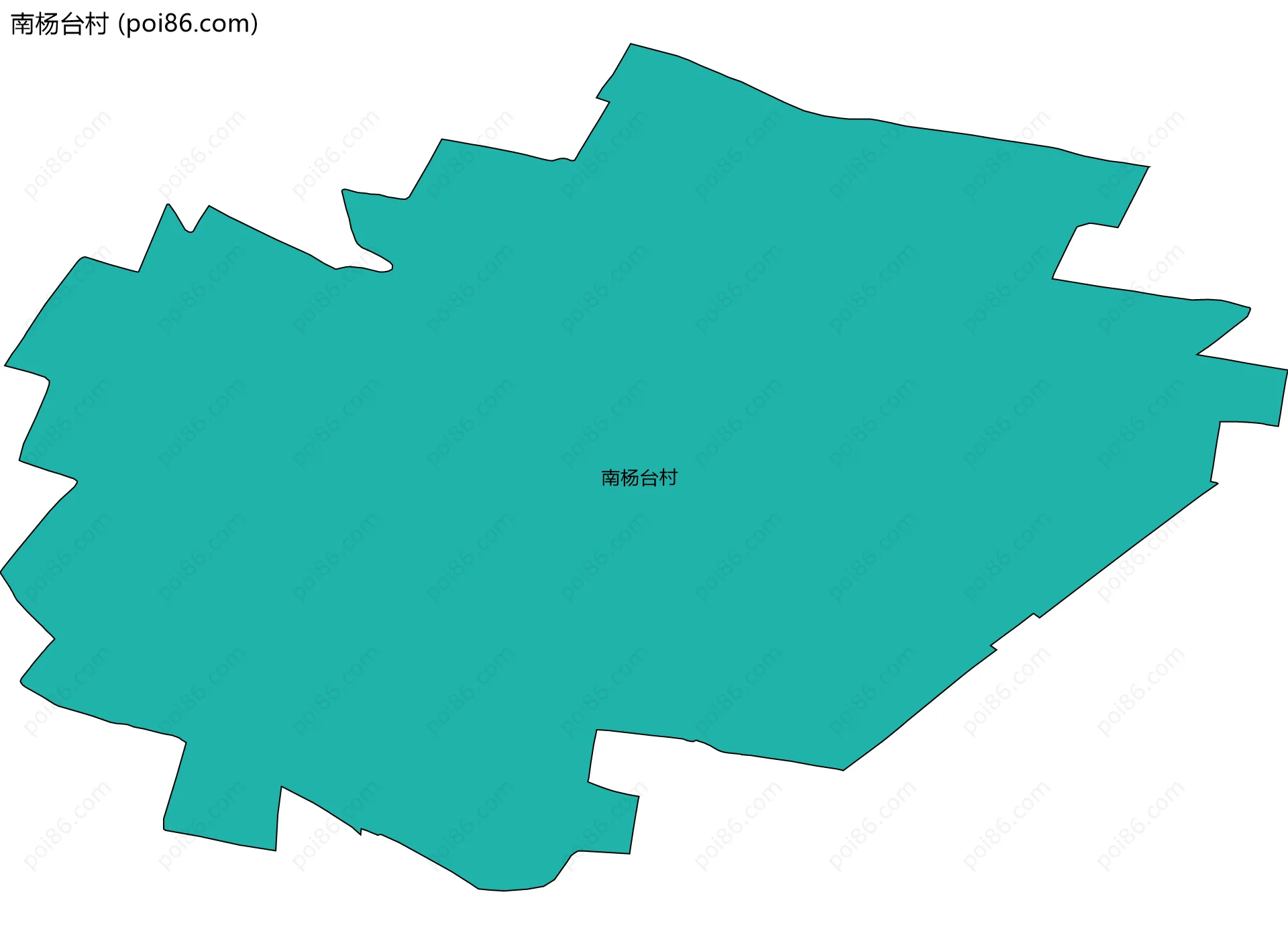 南杨台村边界地图