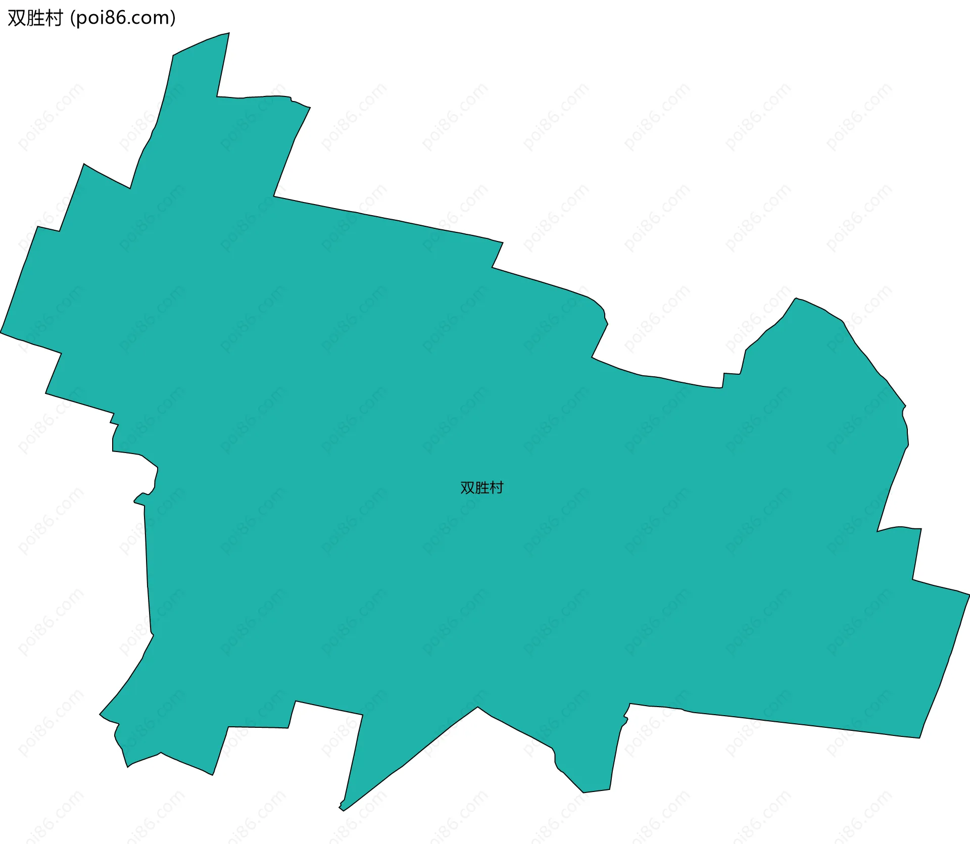双胜村边界地图