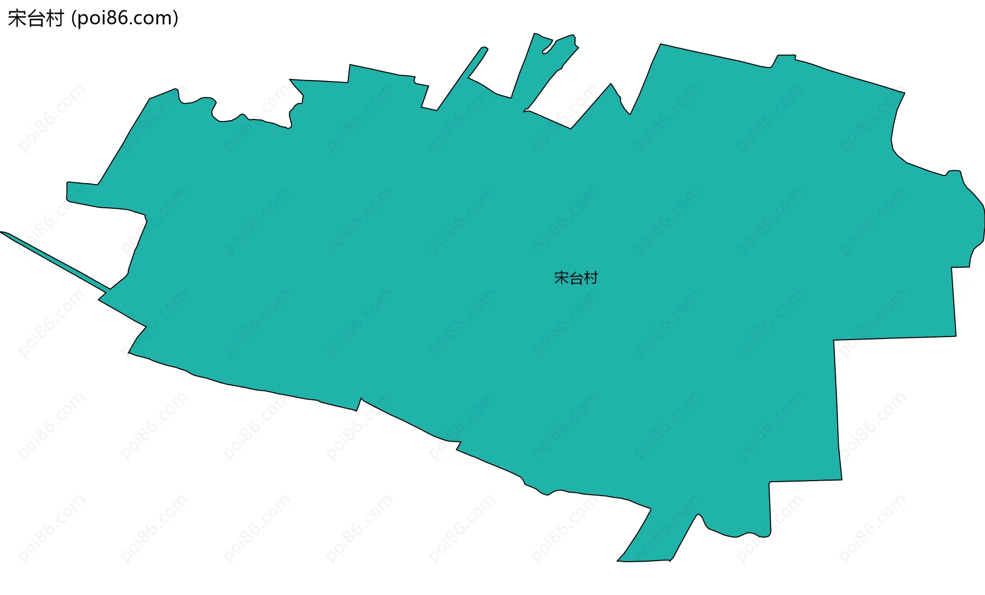 宋台村边界地图