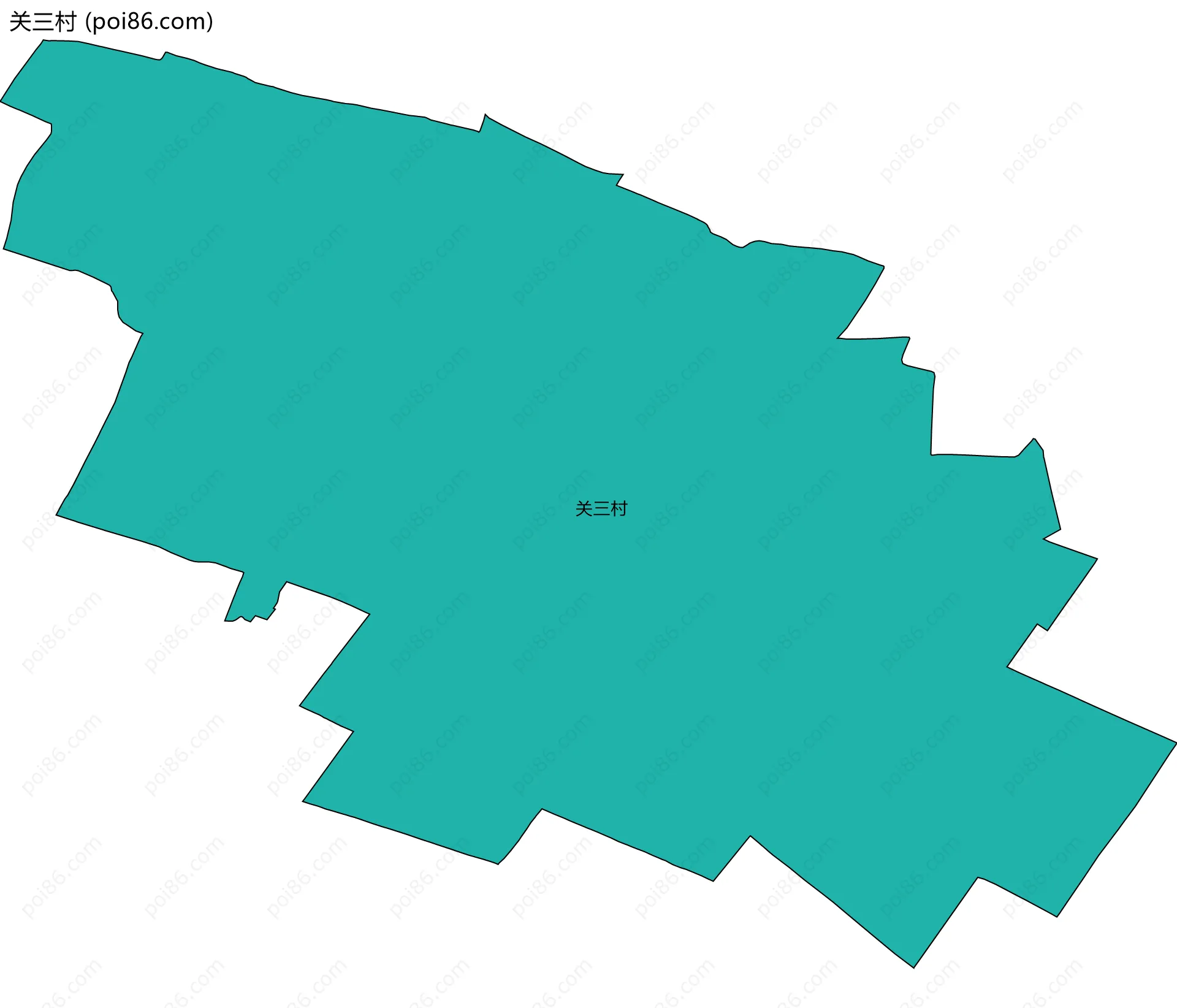关三村边界地图
