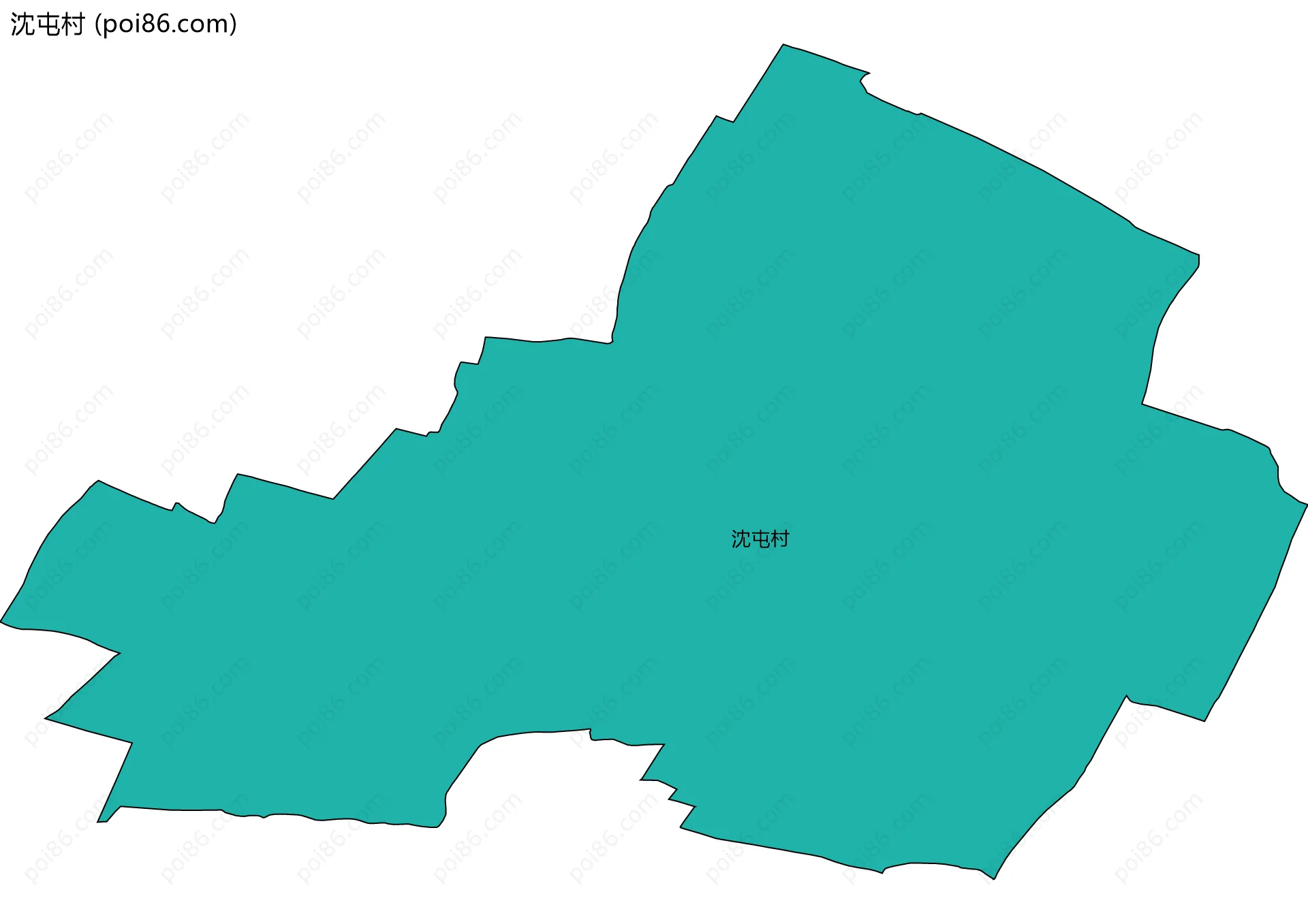 沈屯村边界地图
