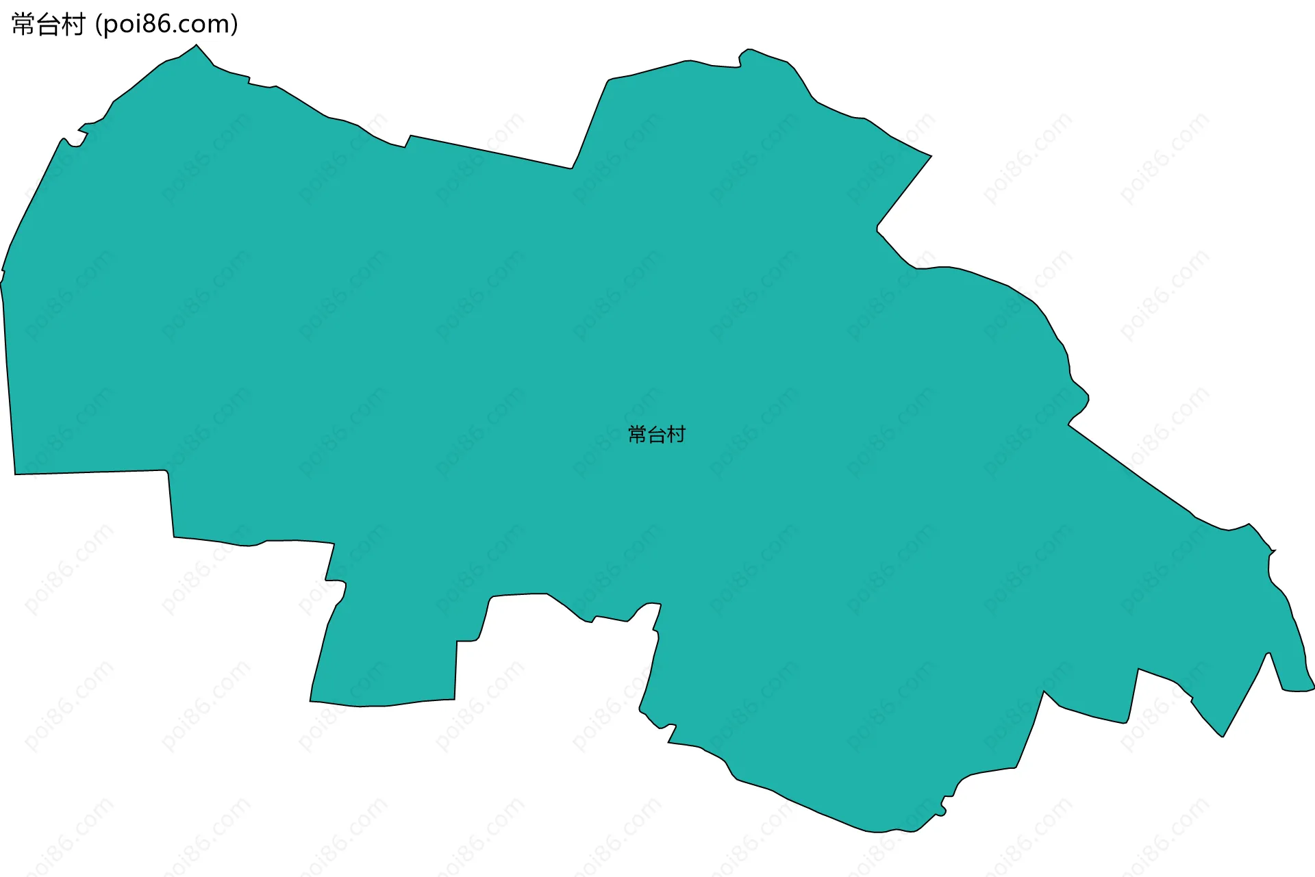 常台村边界地图