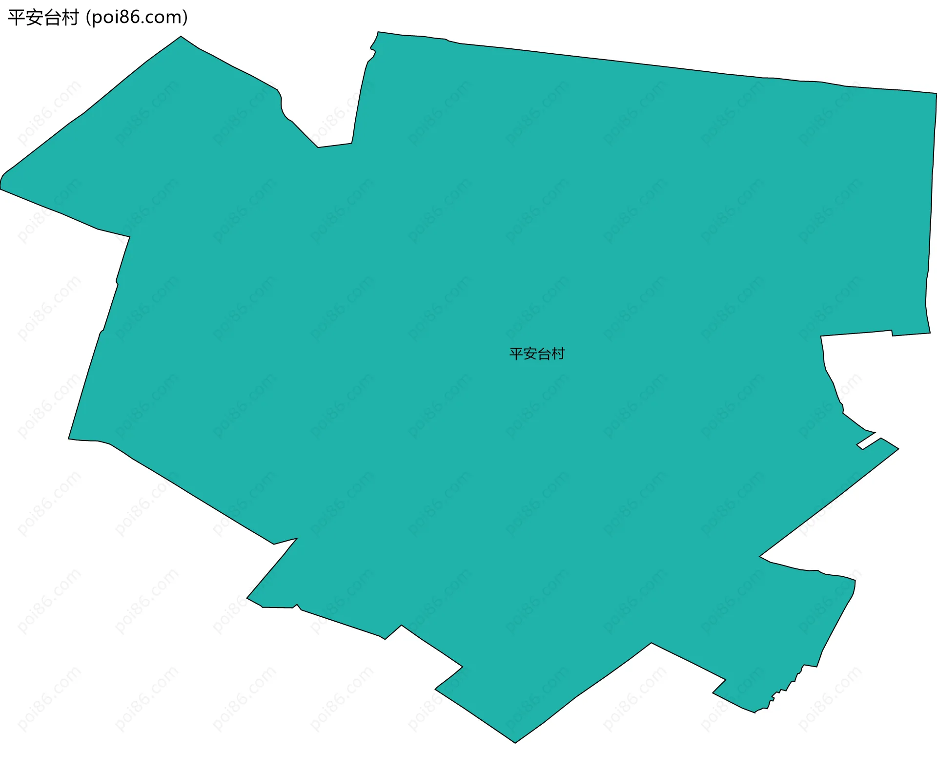 平安台村边界地图