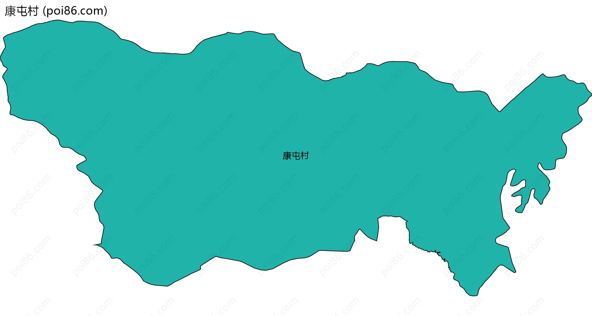 康屯村边界地图