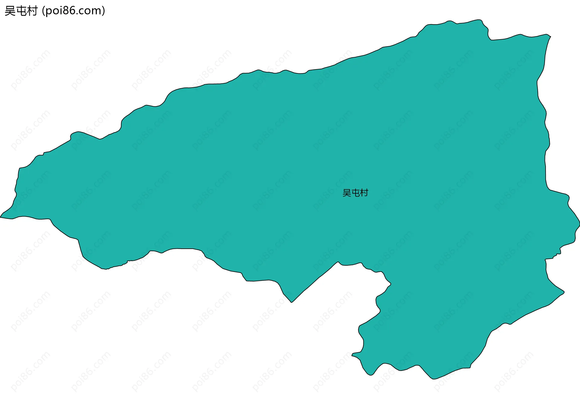 吴屯村边界地图