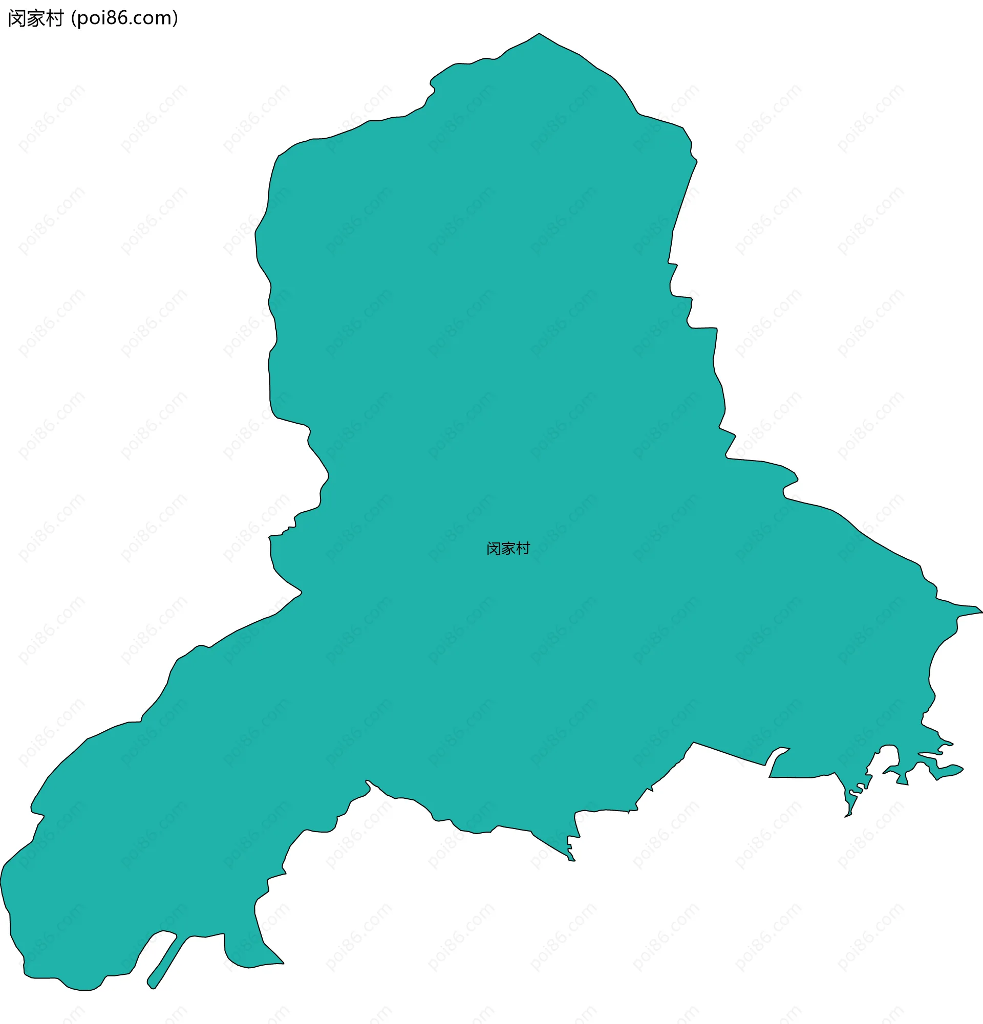 闵家村边界地图
