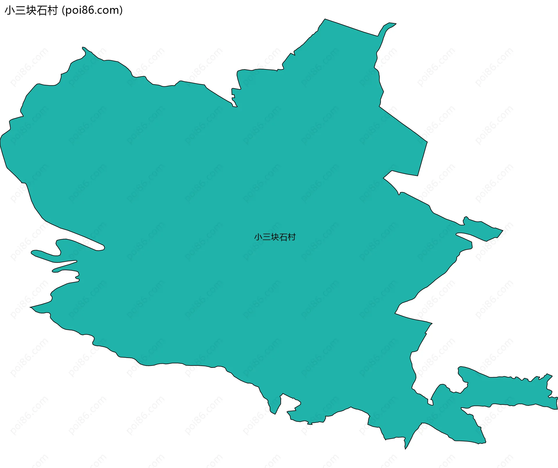 小三块石村边界地图
