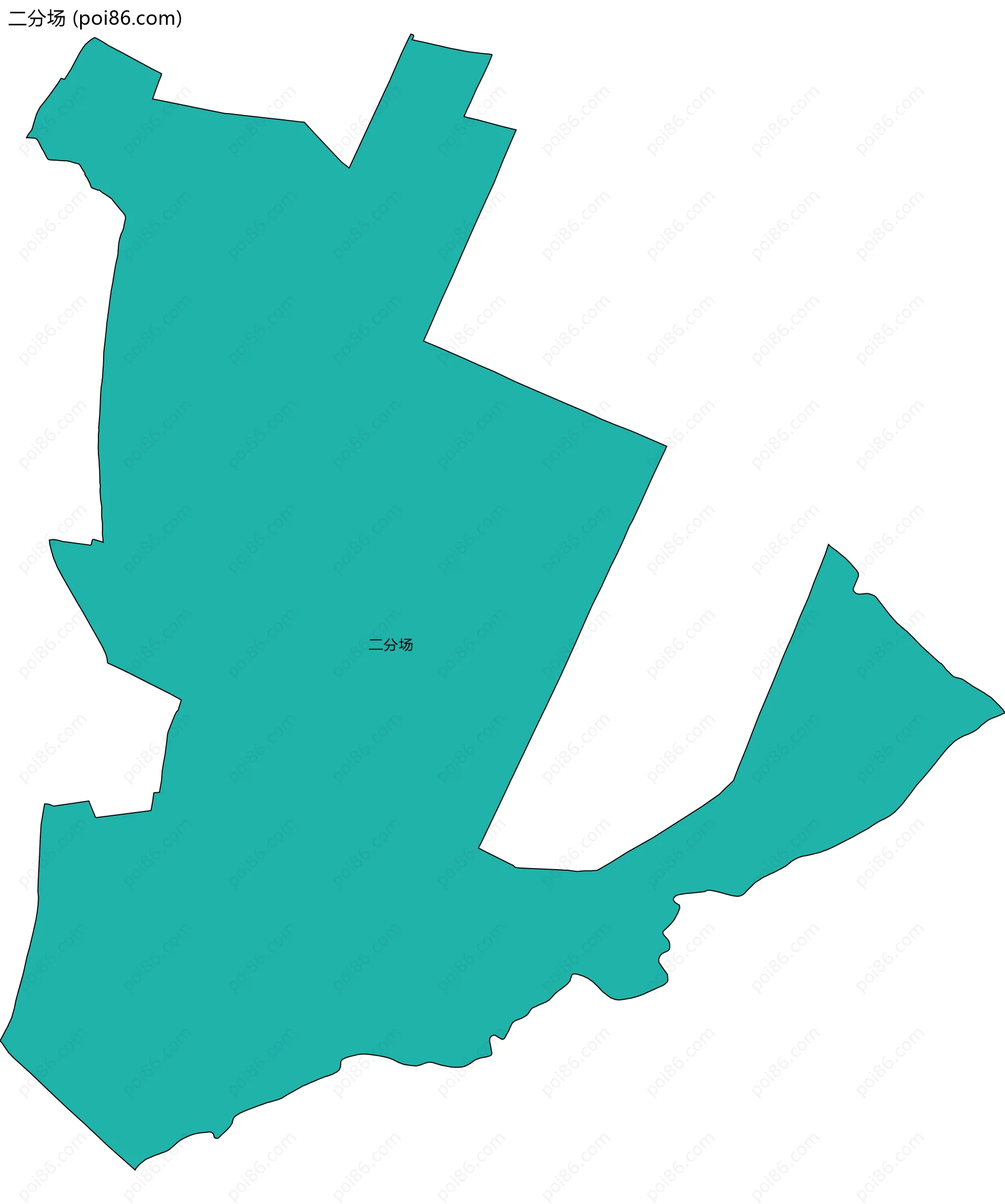 二分场边界地图