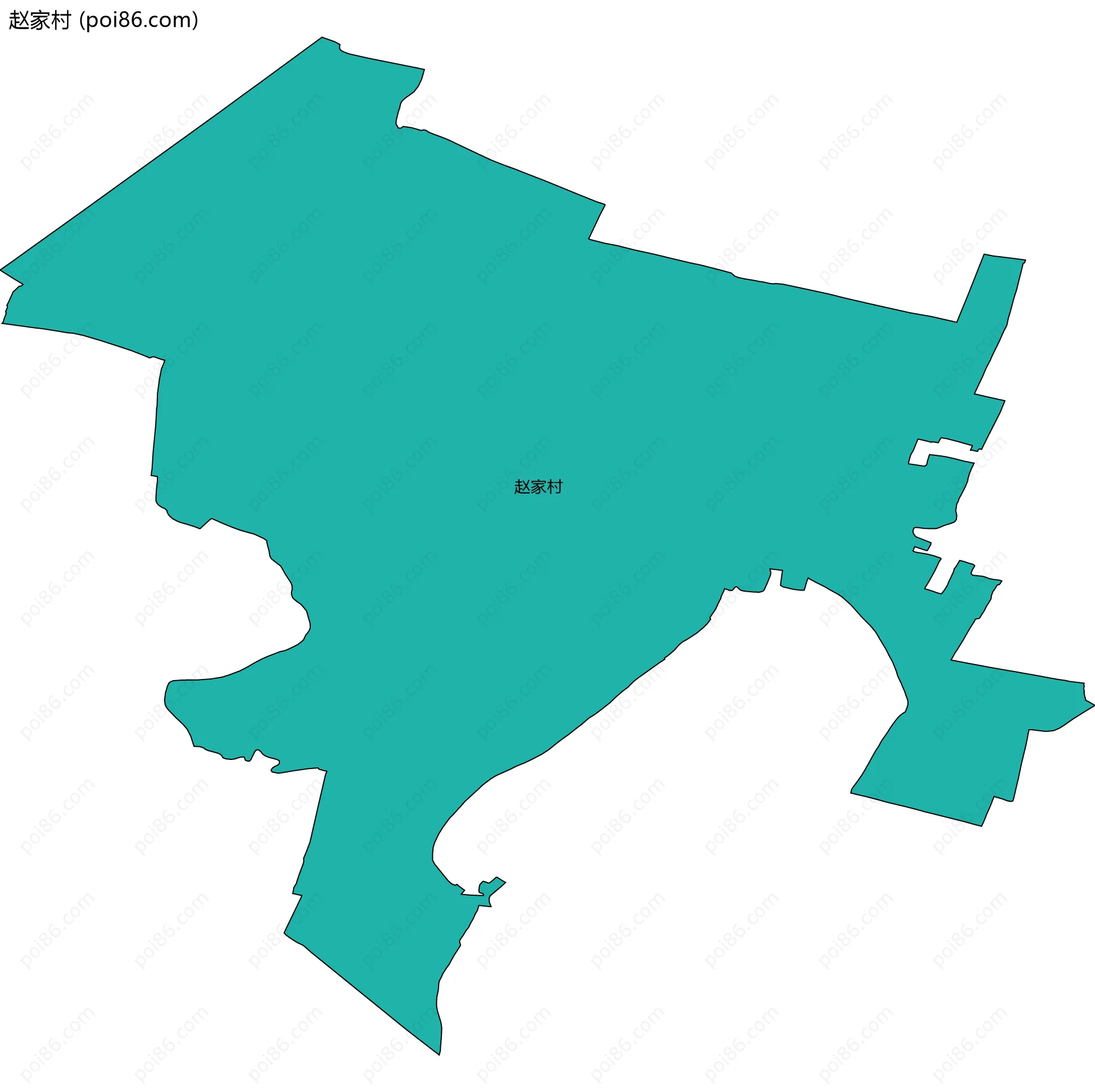 赵家村边界地图