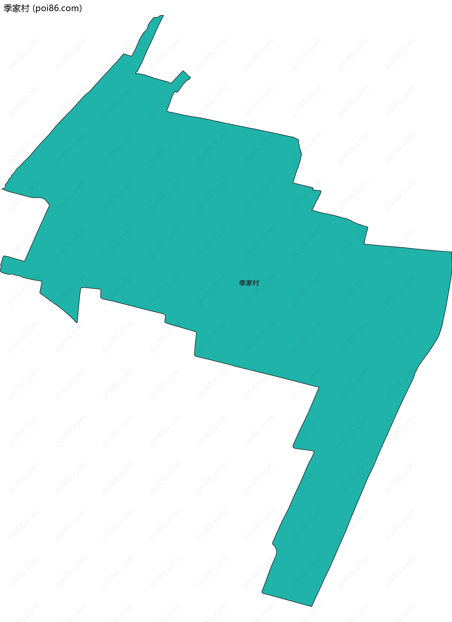 季家村边界地图