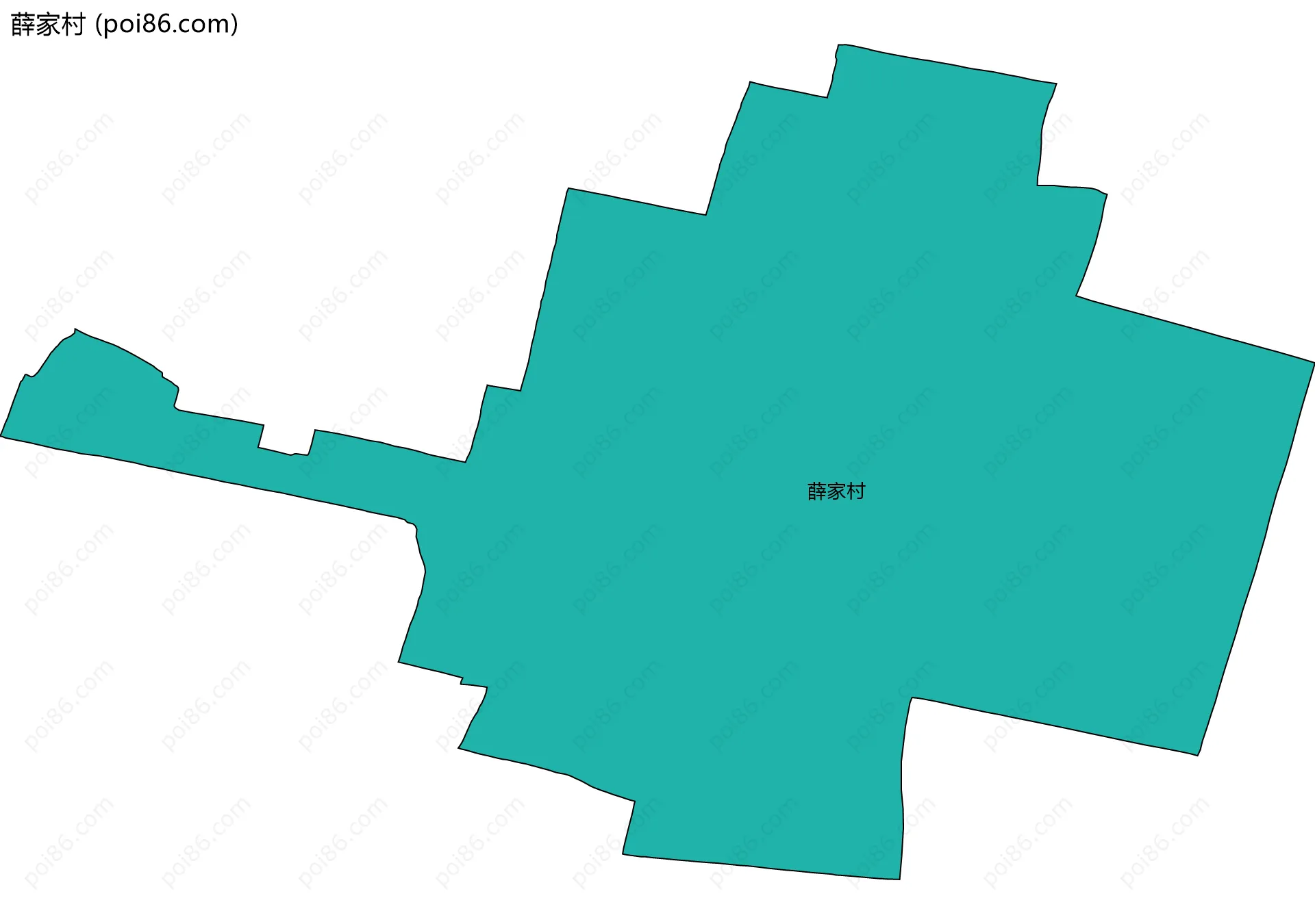 薛家村边界地图