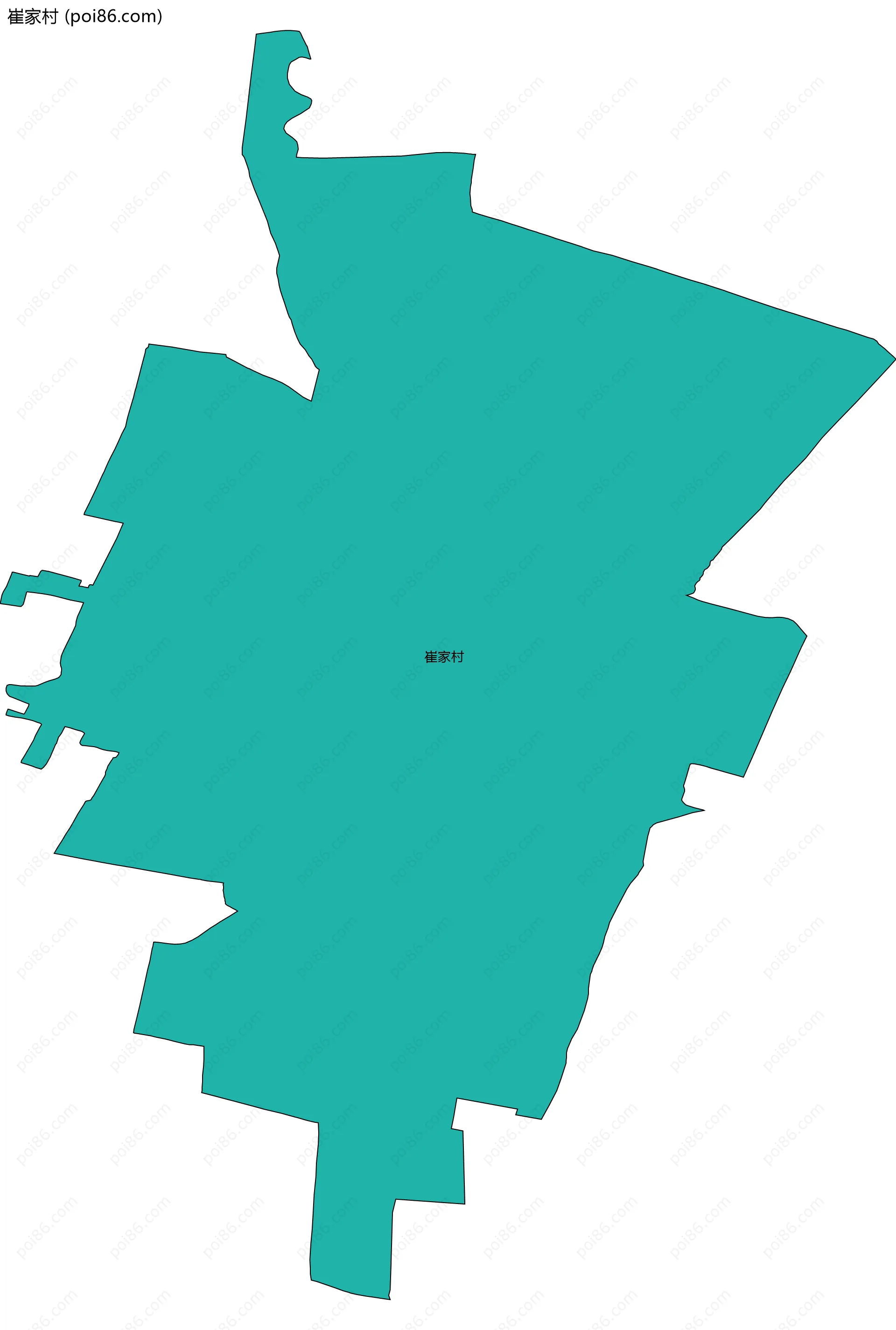 崔家村边界地图