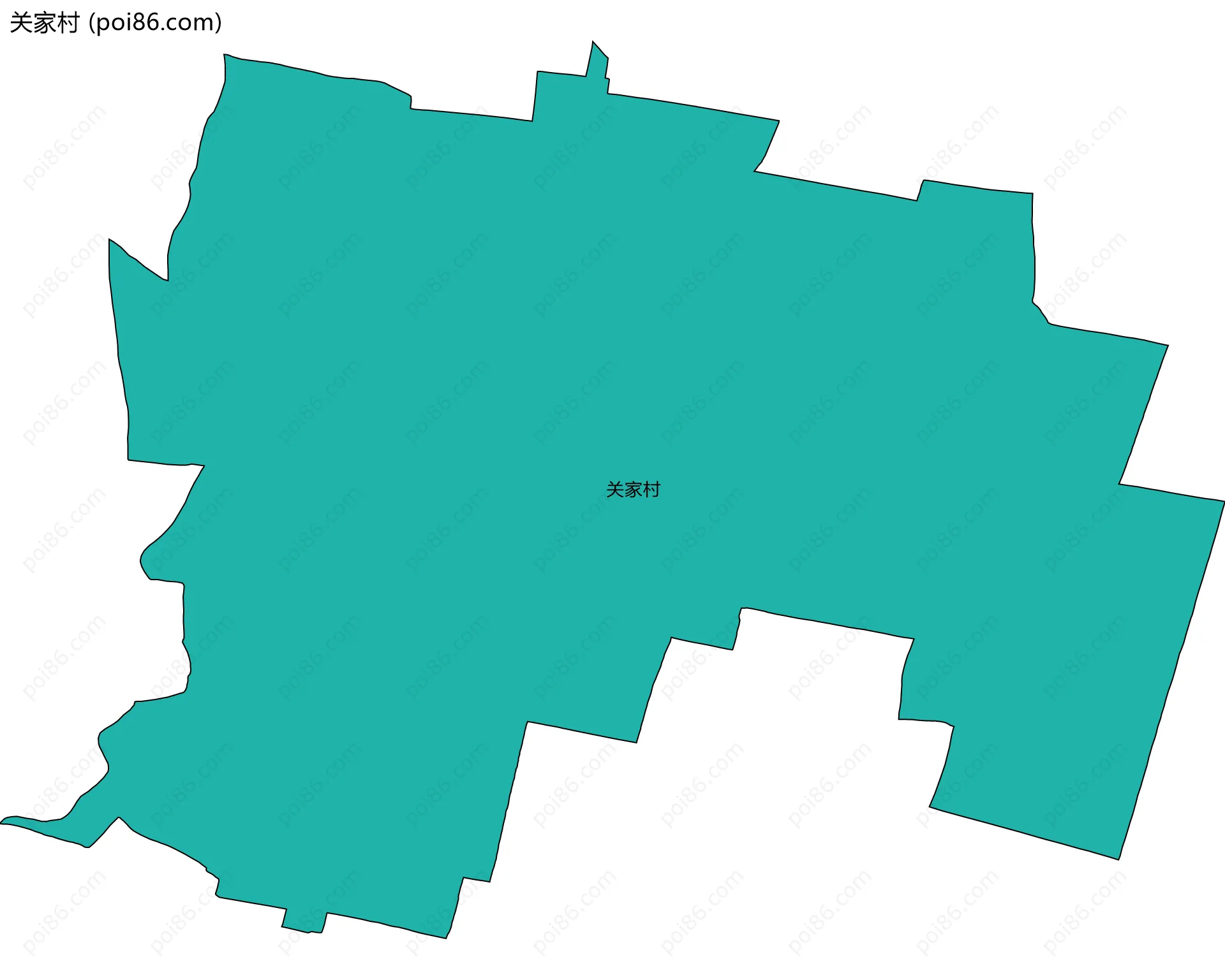关家村边界地图