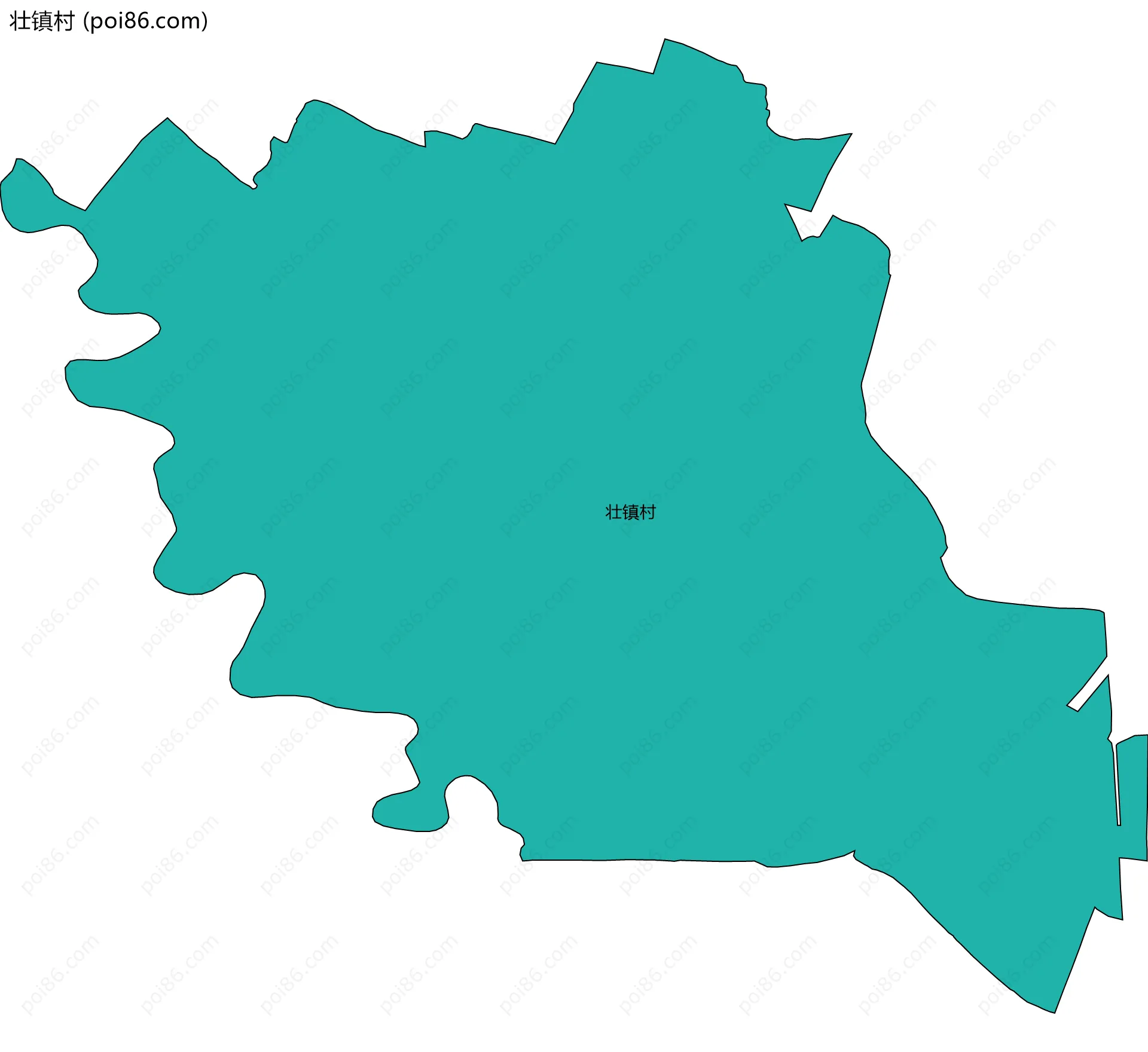 壮镇村边界地图