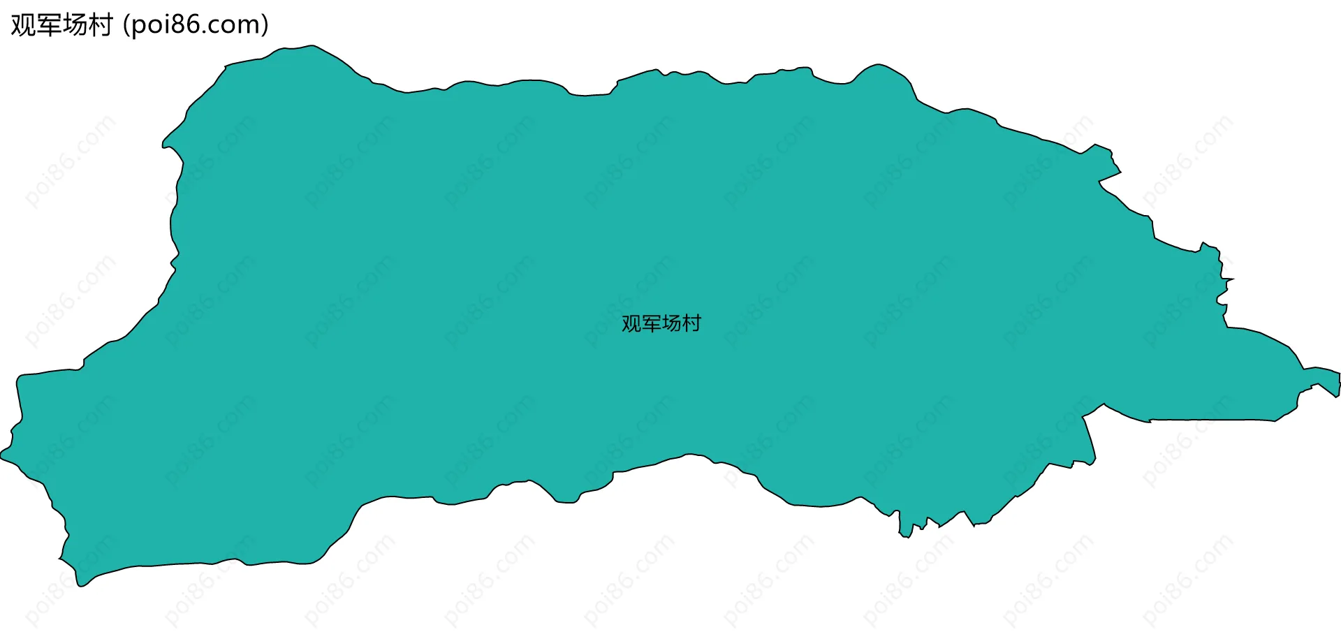 观军场村边界地图