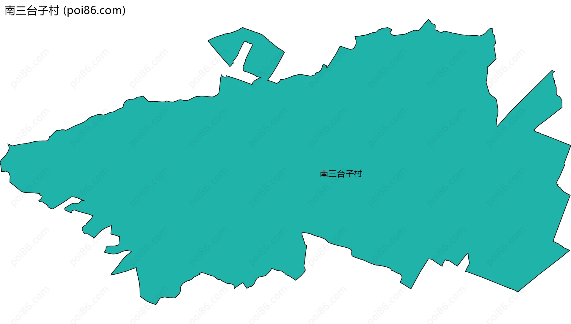 南三台子村边界地图