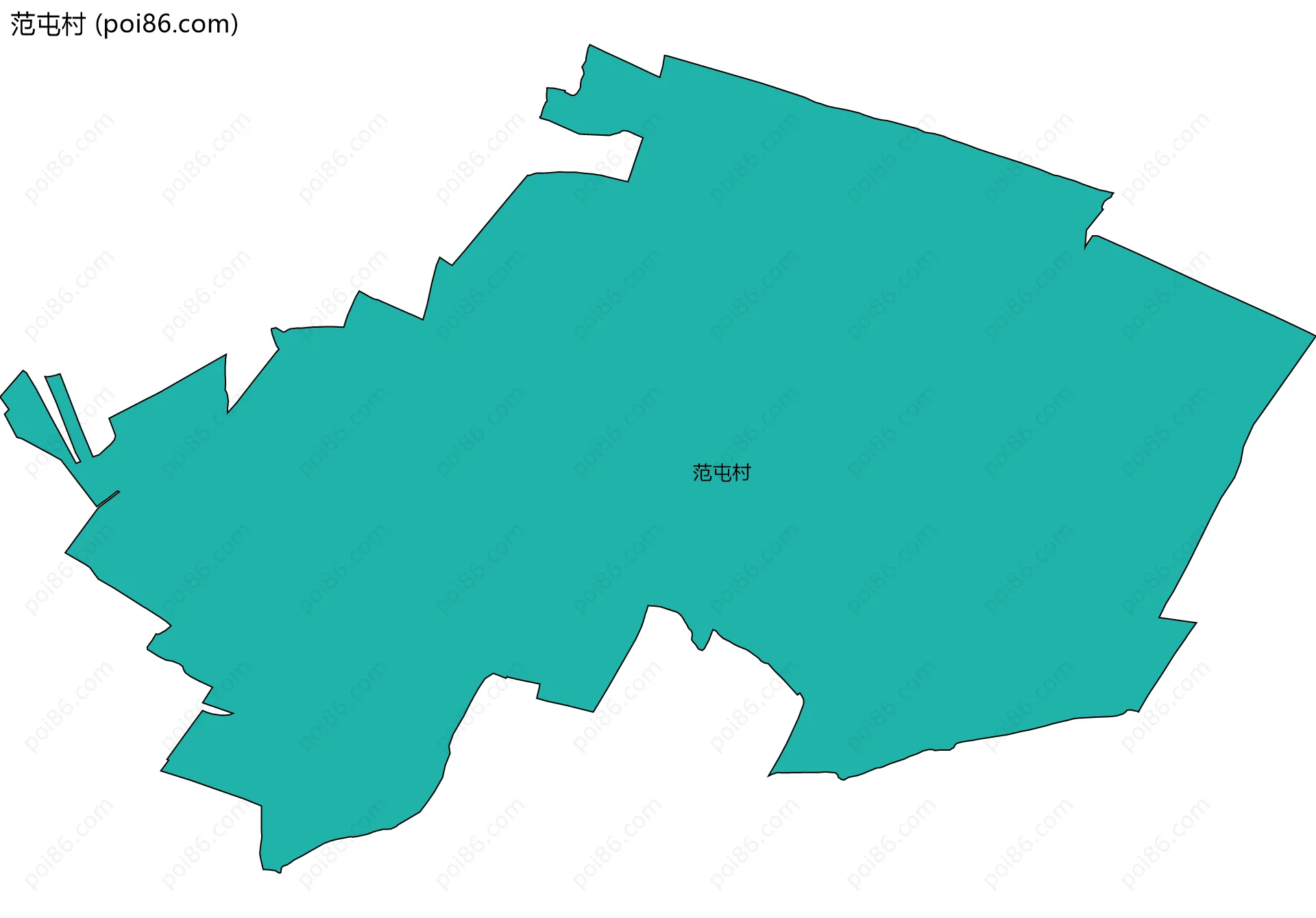 范屯村边界地图