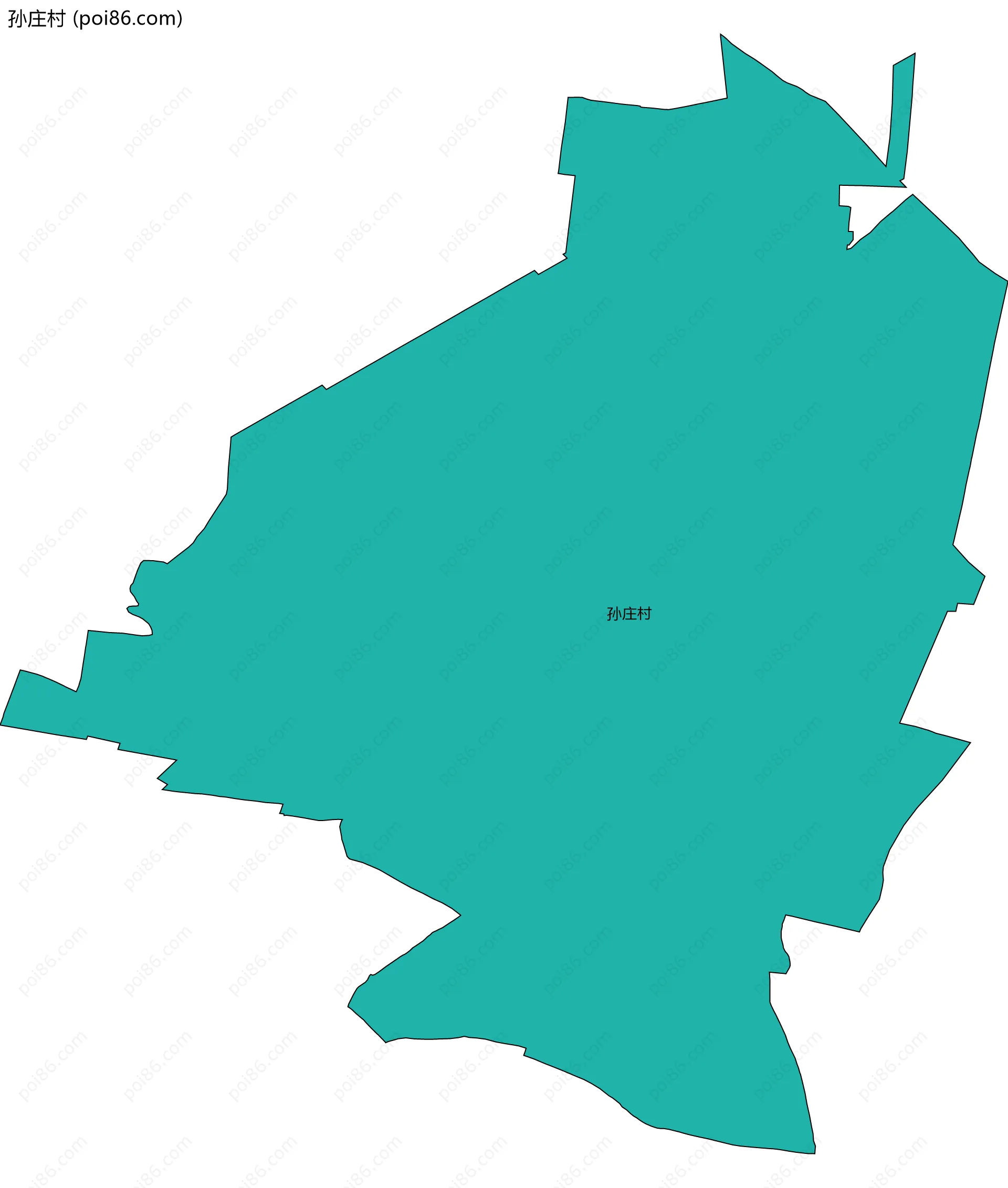 孙庄村边界地图