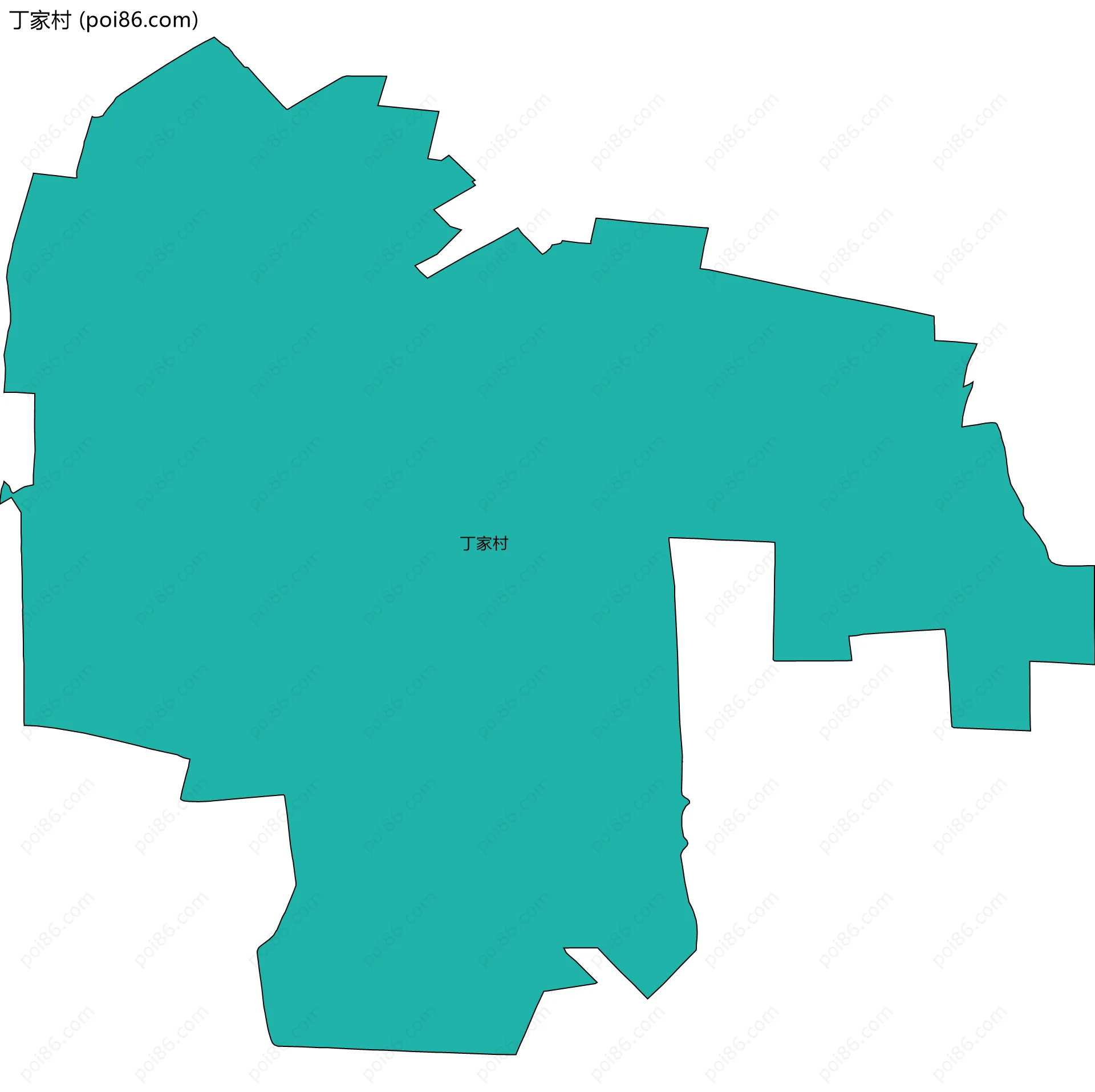 丁家村边界地图
