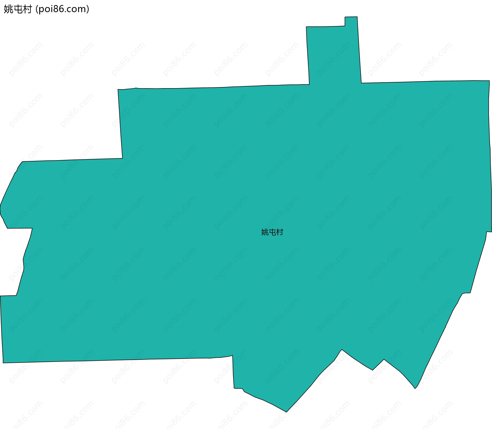 姚屯村边界地图